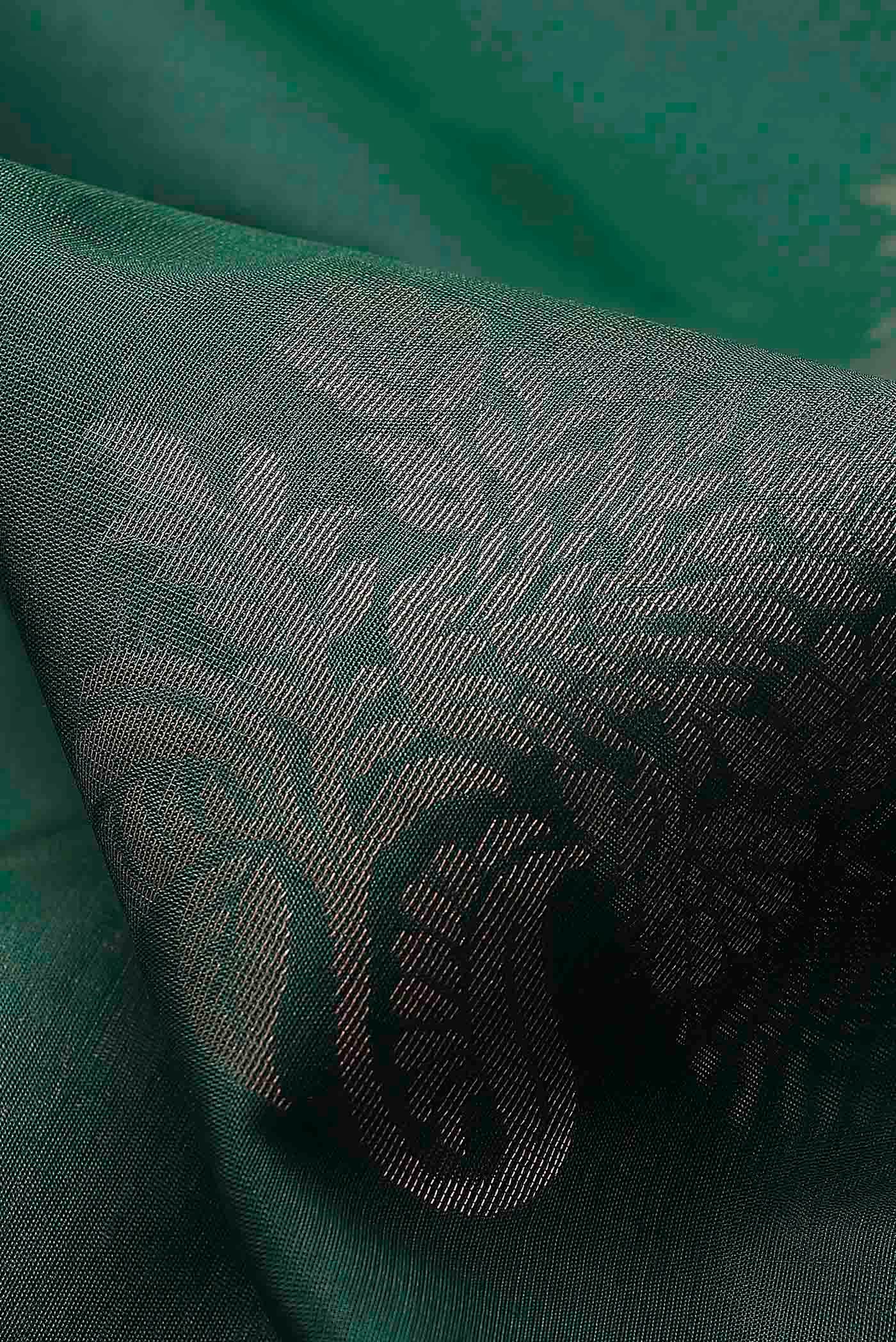 Green Silk Cotton Saree