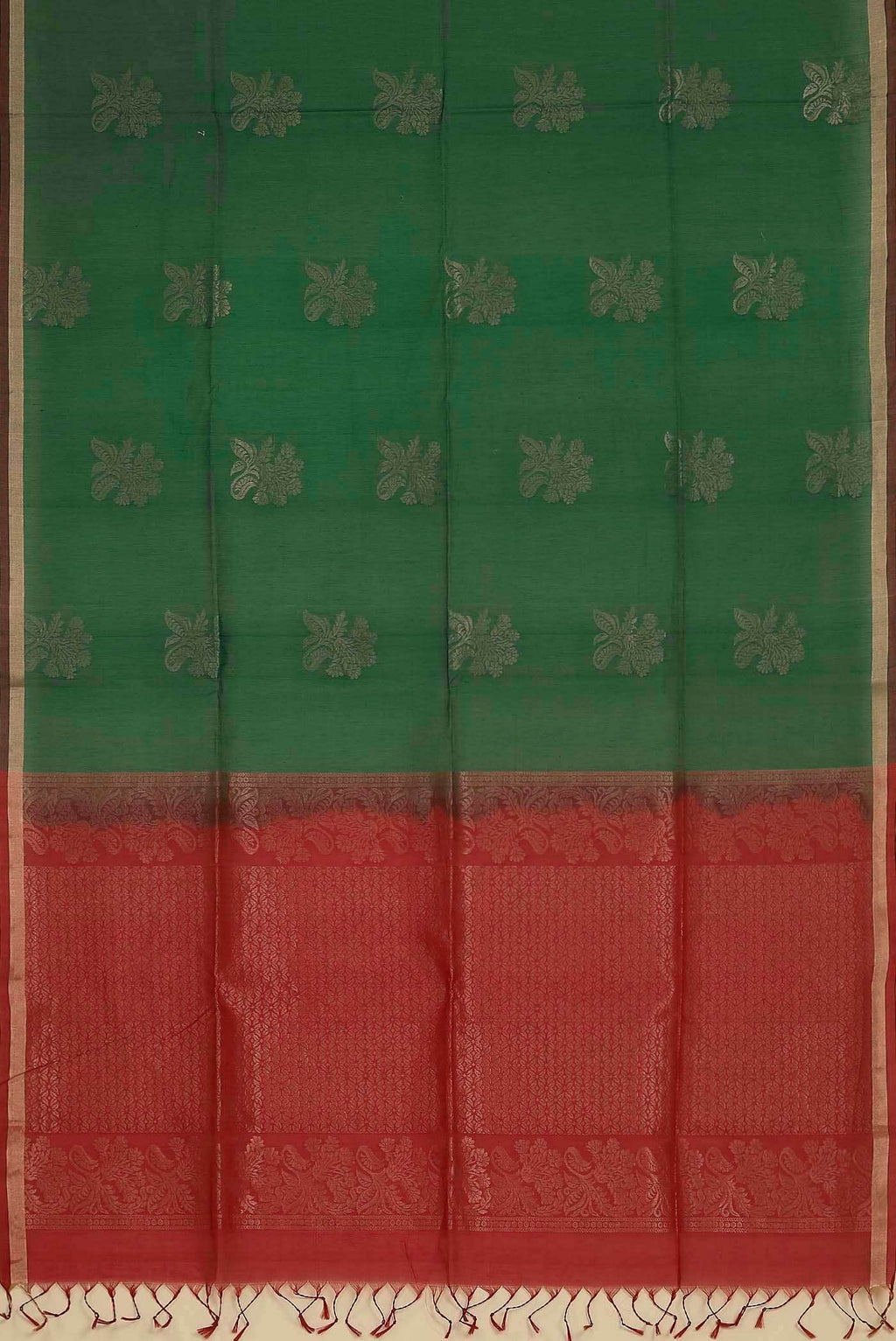 Green Silk Cotton Saree