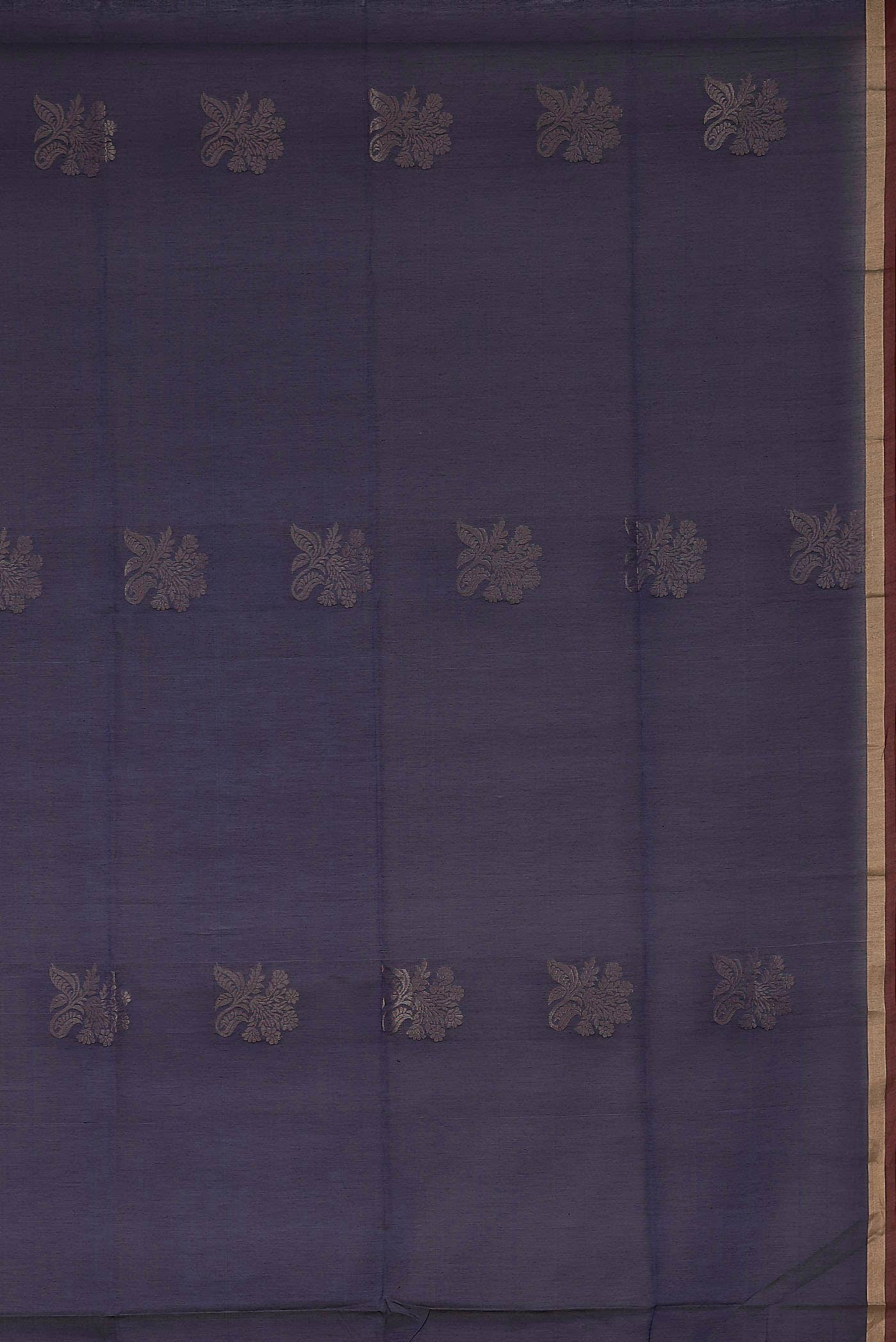 Navy Blue Silk Cotton Saree