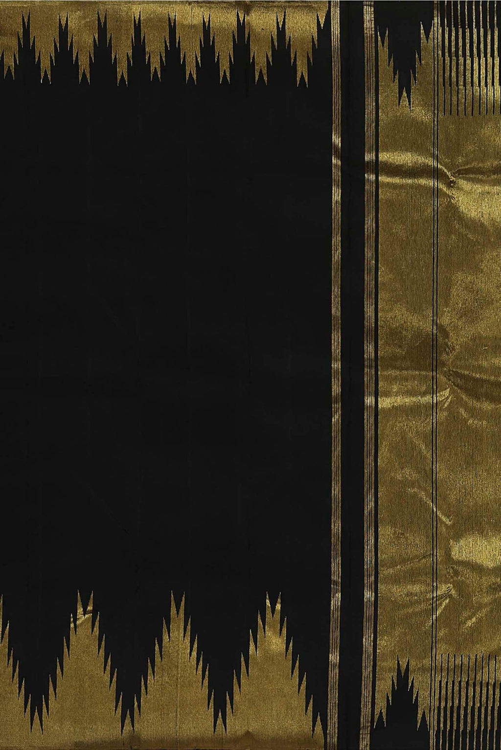 Black Kanchipuram Silk Saree