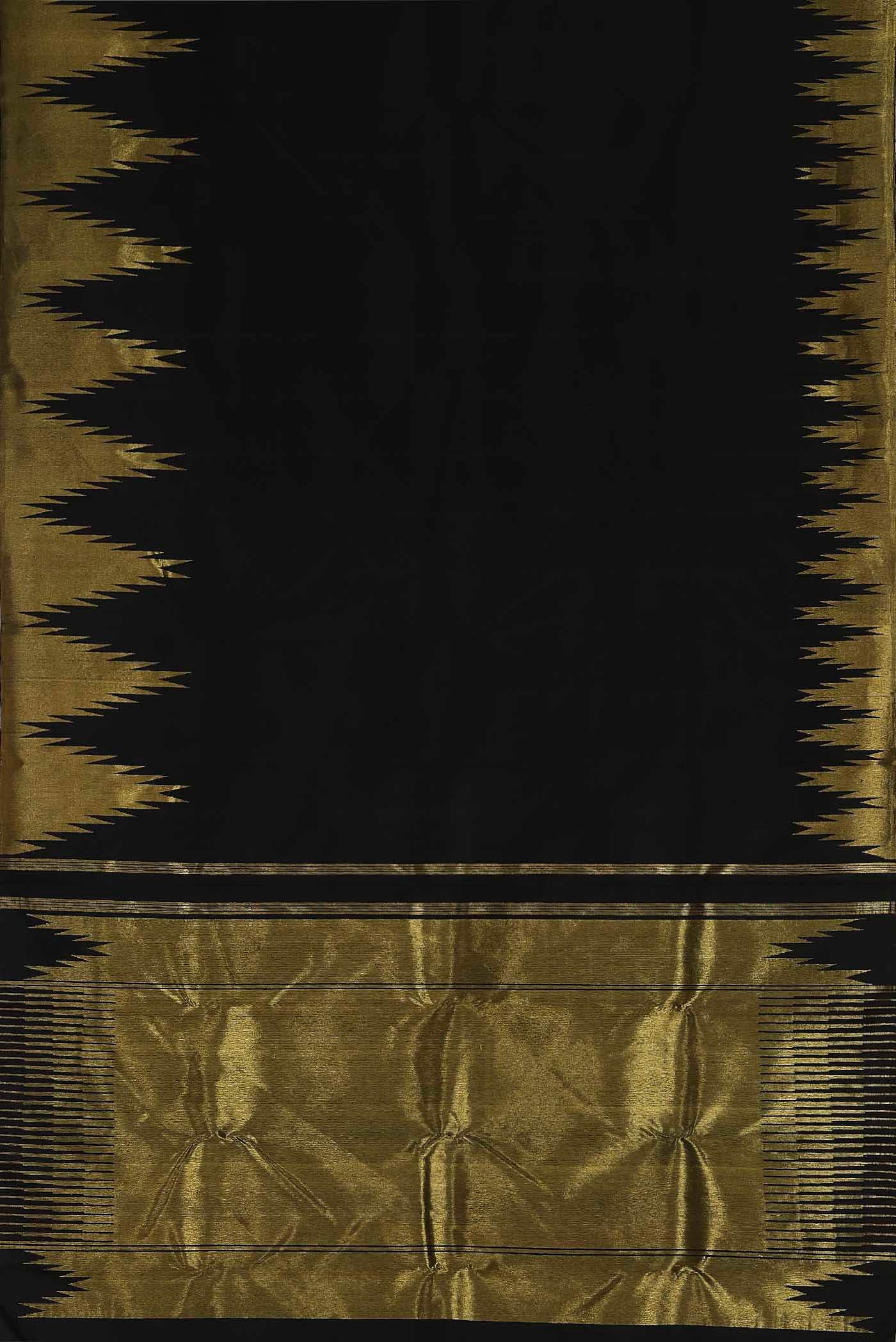 Black Kanchipuram Silk Saree
