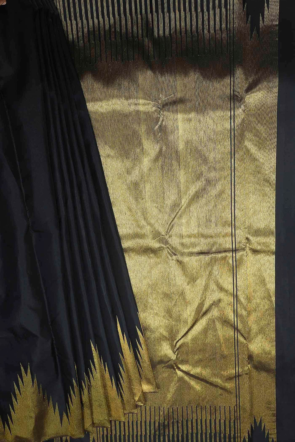 Black Kanchipuram Silk Saree