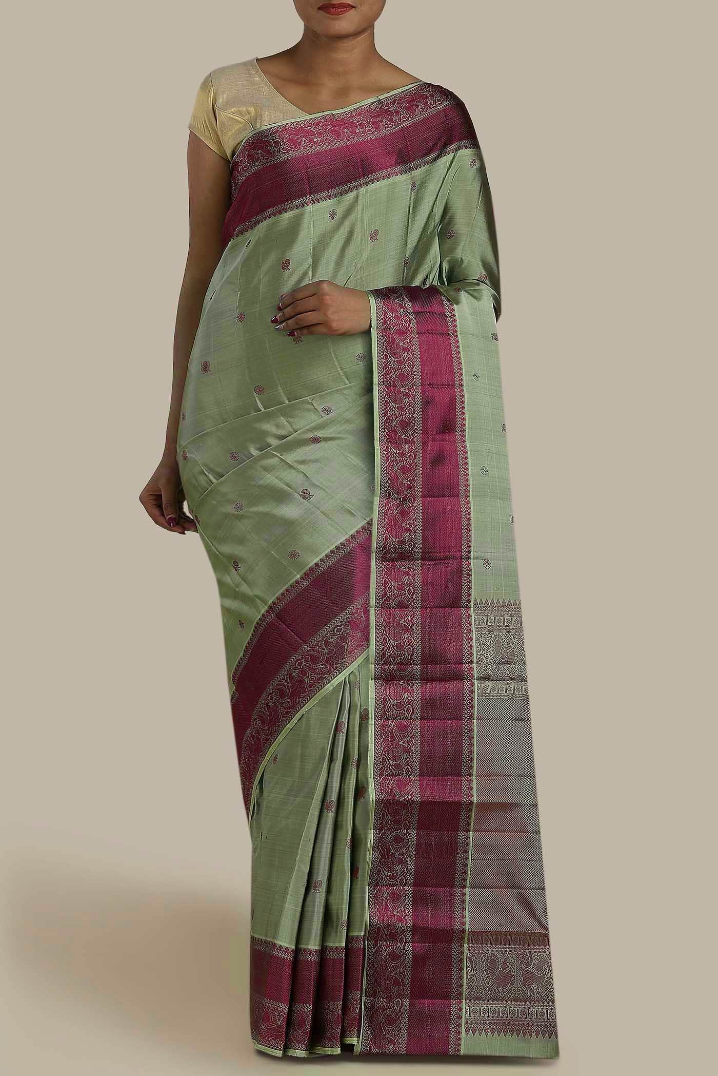 Green Kanchipuram Silk Saree