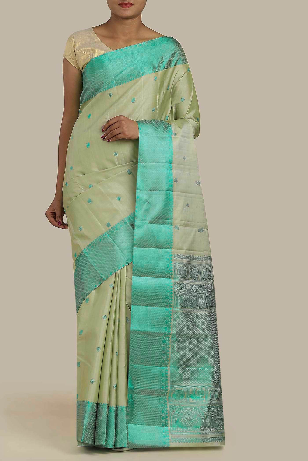 Green Kanchipuram Silk Saree