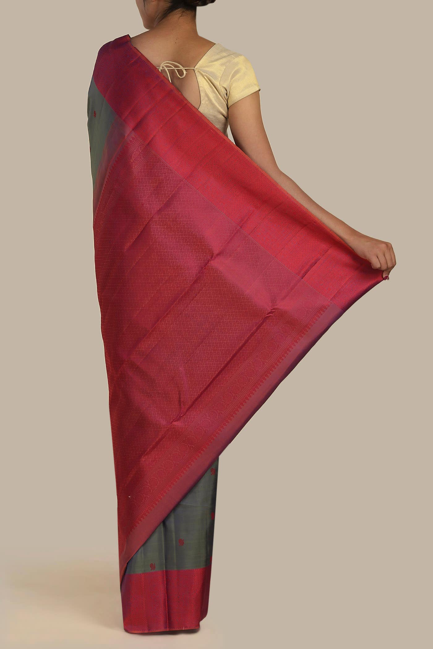 Blue Kanchipuram Silk Saree