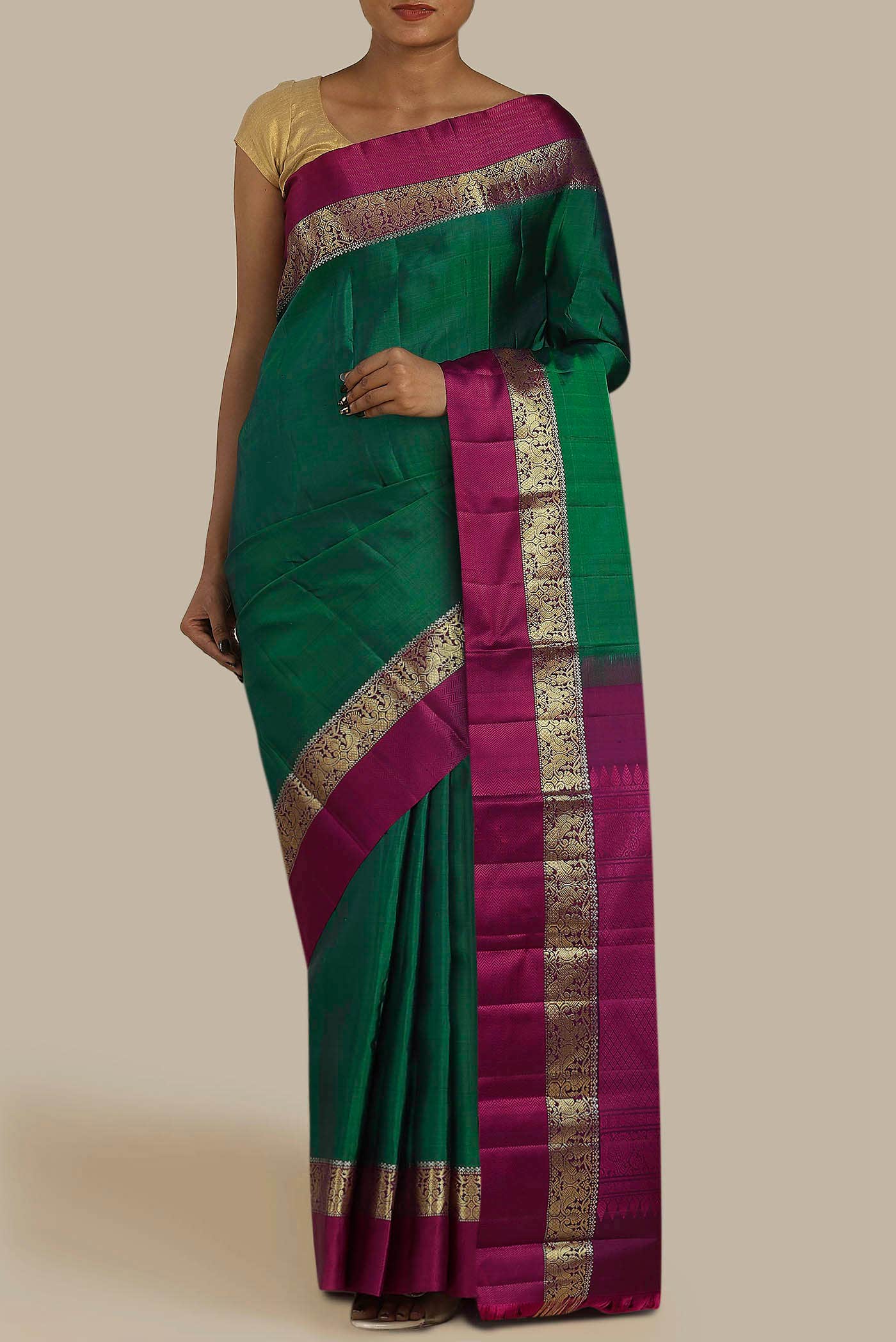 Green Kanchipuram Silk Saree