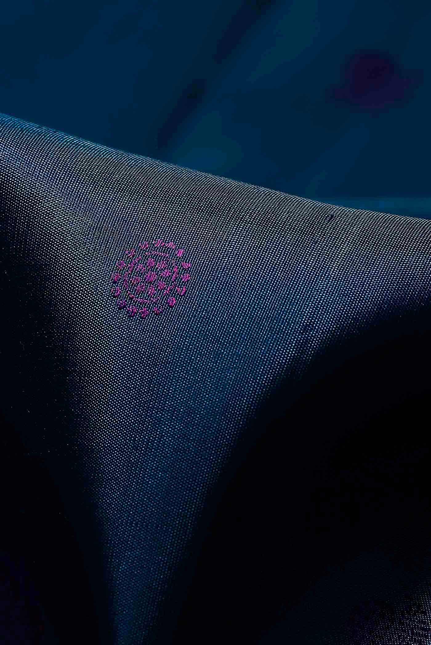 Blue Kanchipuram Silk Saree