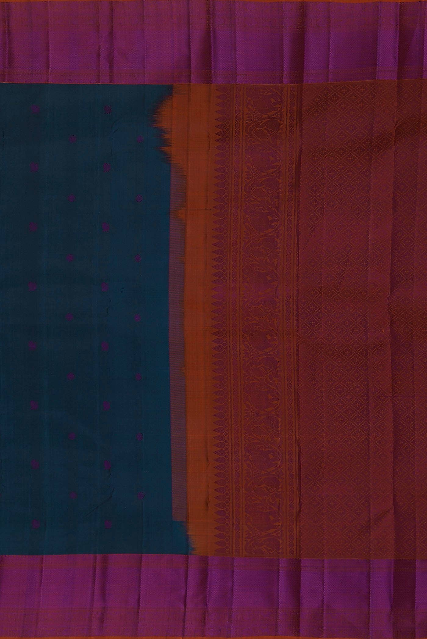 Blue Kanchipuram Silk Saree