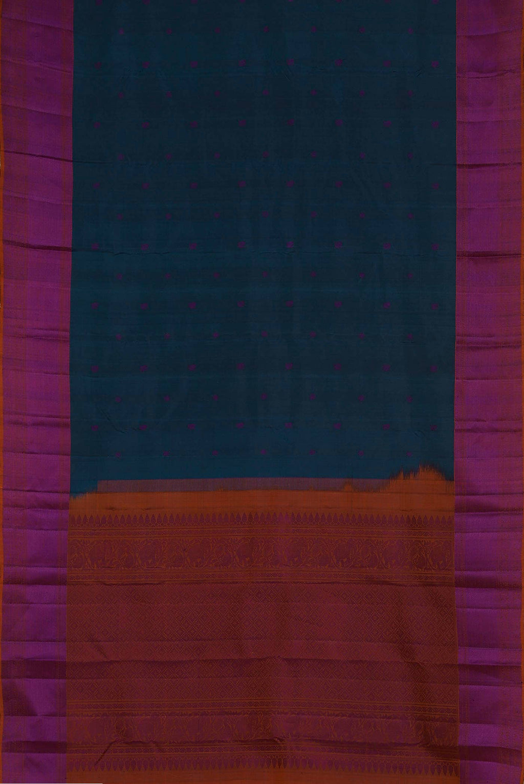 Blue Kanchipuram Silk Saree