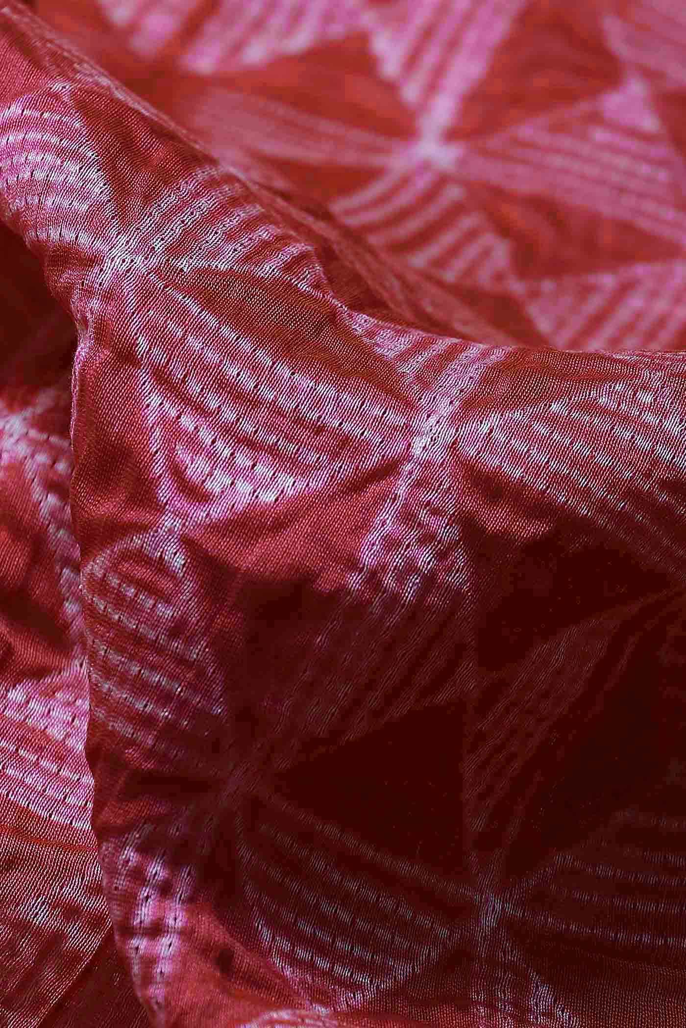 Pink Chanderi Silk Cotton Saree