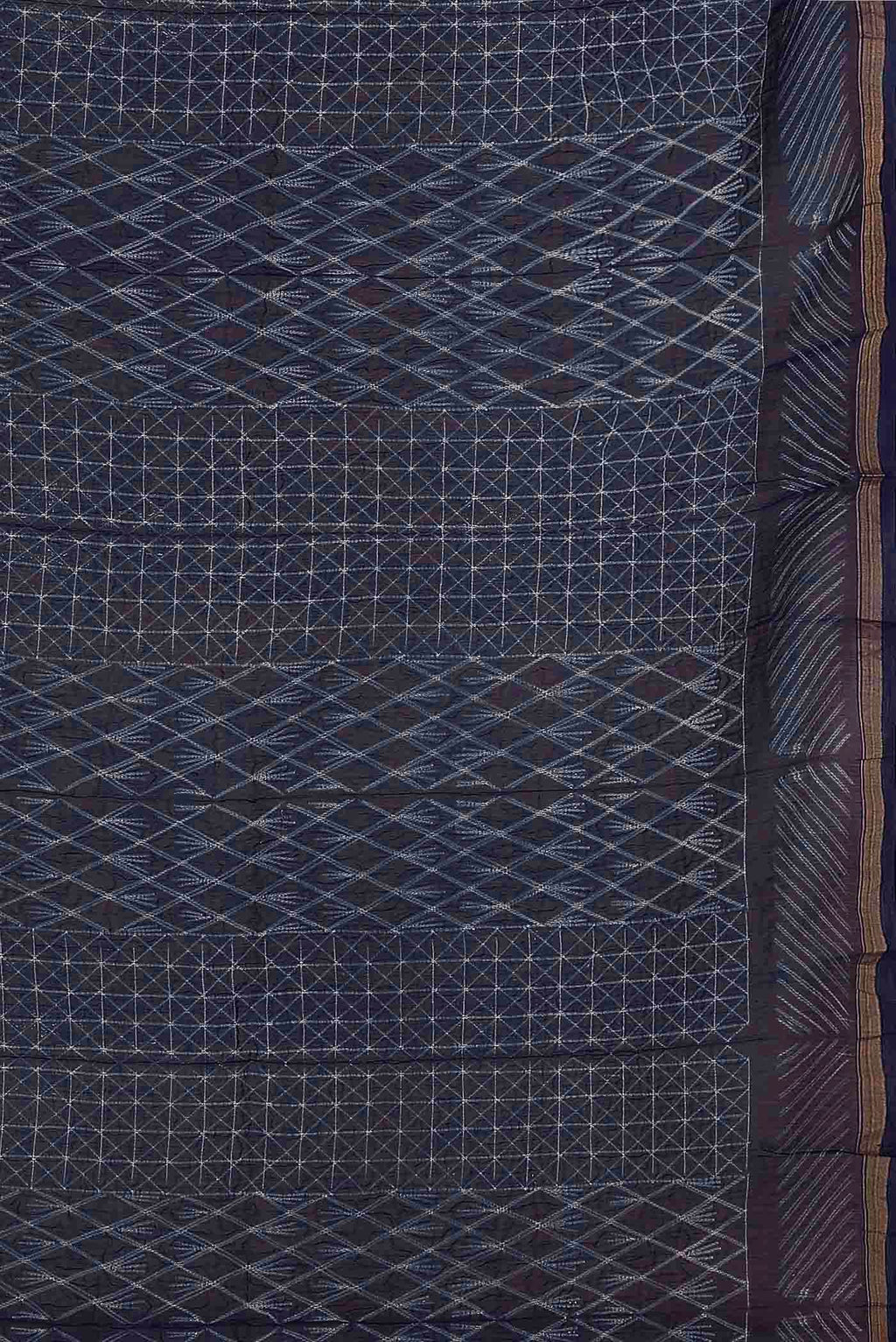 Blue Chanderi Silk Cotton Saree