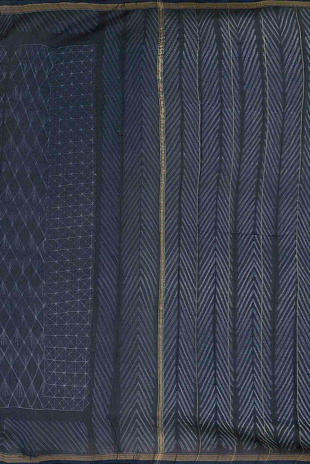 Blue Chanderi Silk Cotton Saree
