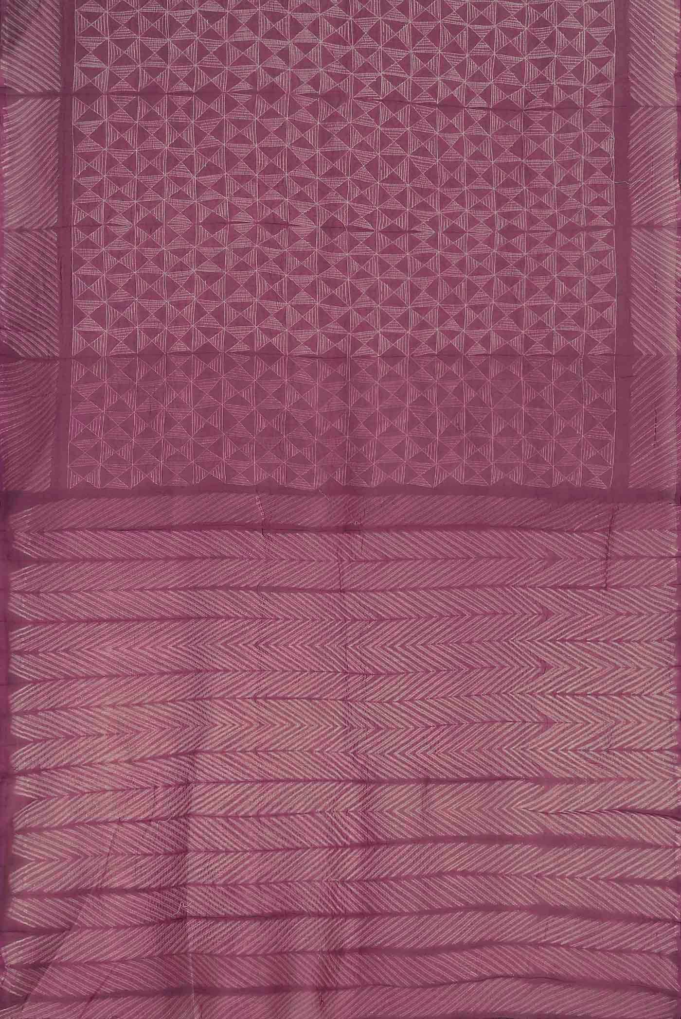 Pink Chanderi Silk Cotton Saree