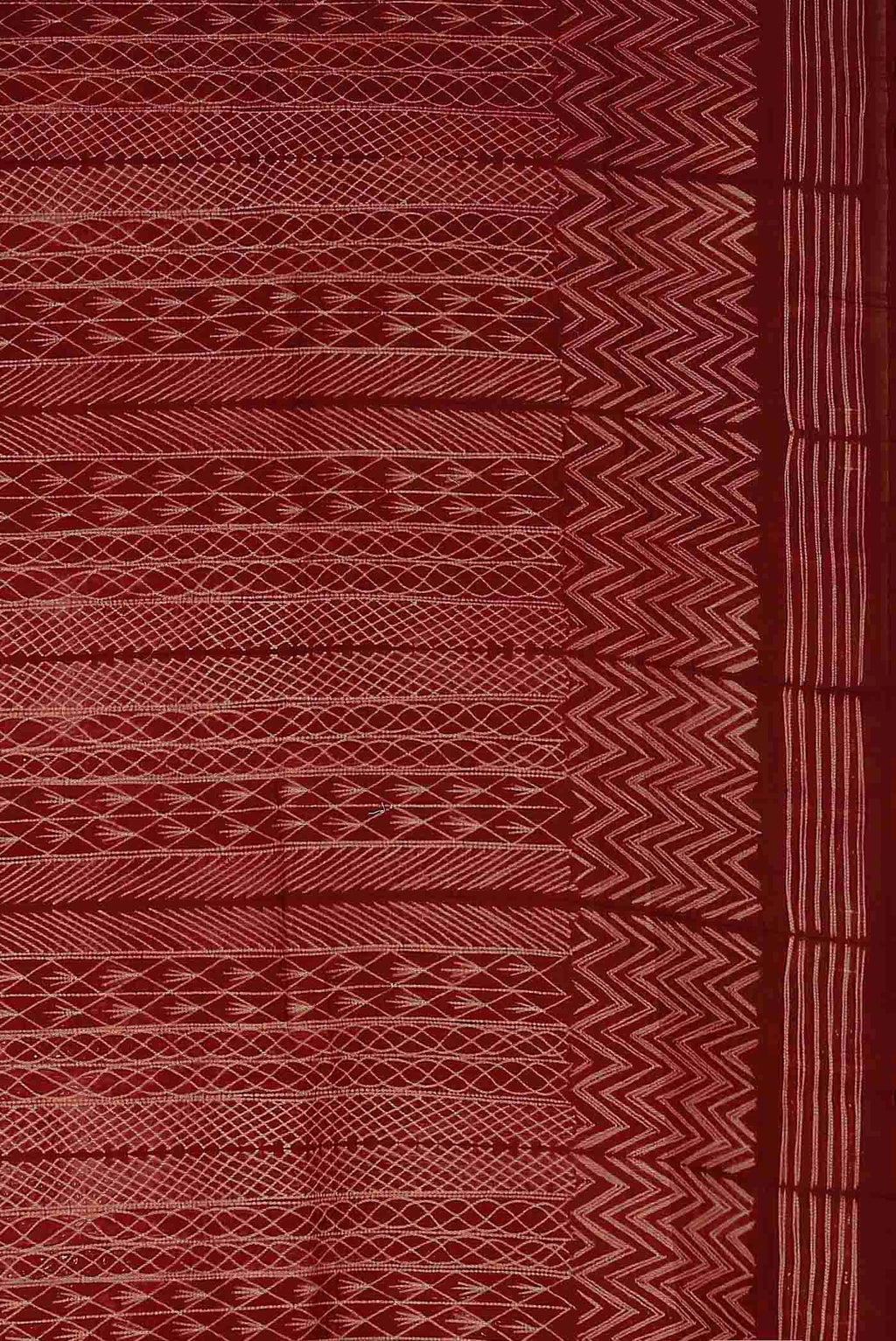 Maroon Chanderi Silk Cotton Saree