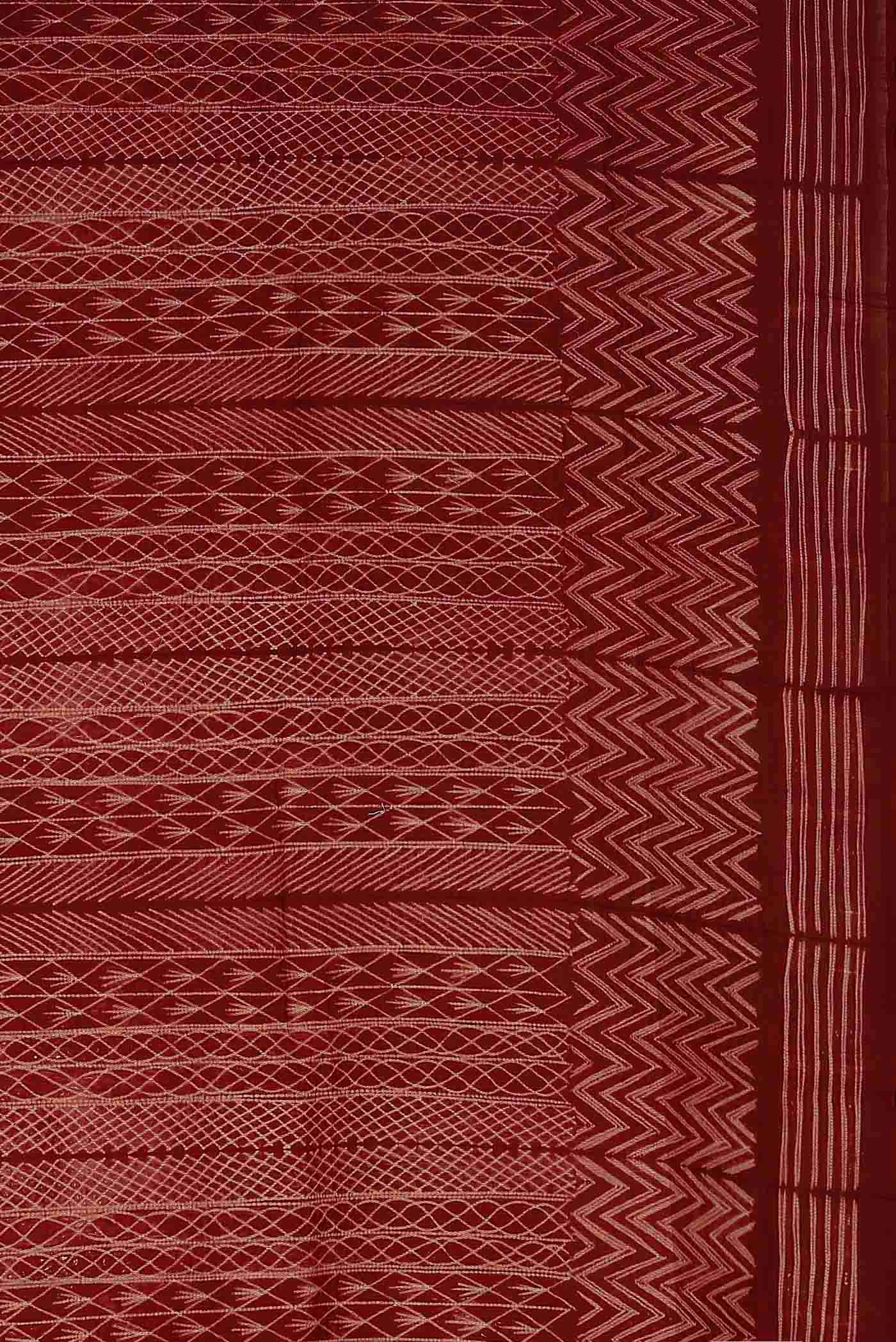 Maroon Chanderi Silk Cotton Saree