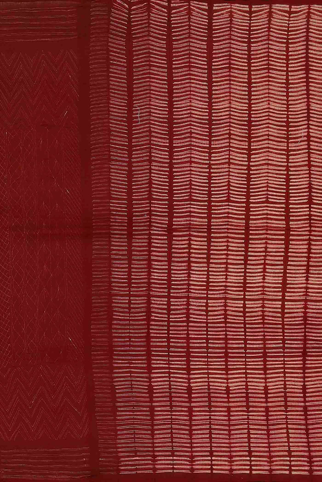 Maroon Chanderi Silk Cotton Saree