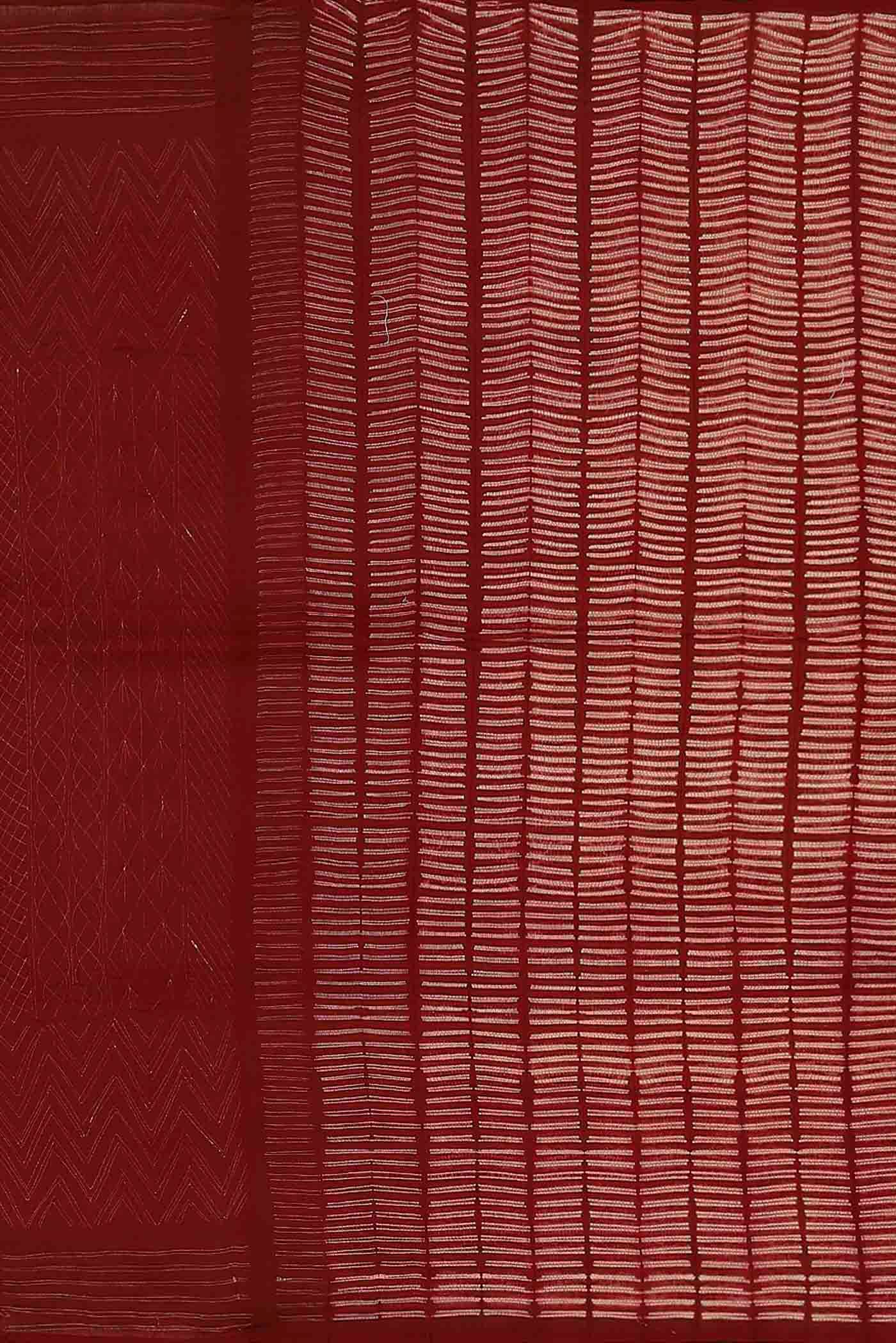 Maroon Chanderi Silk Cotton Saree