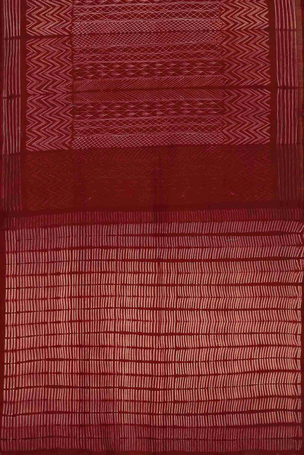 Maroon Chanderi Silk Cotton Saree