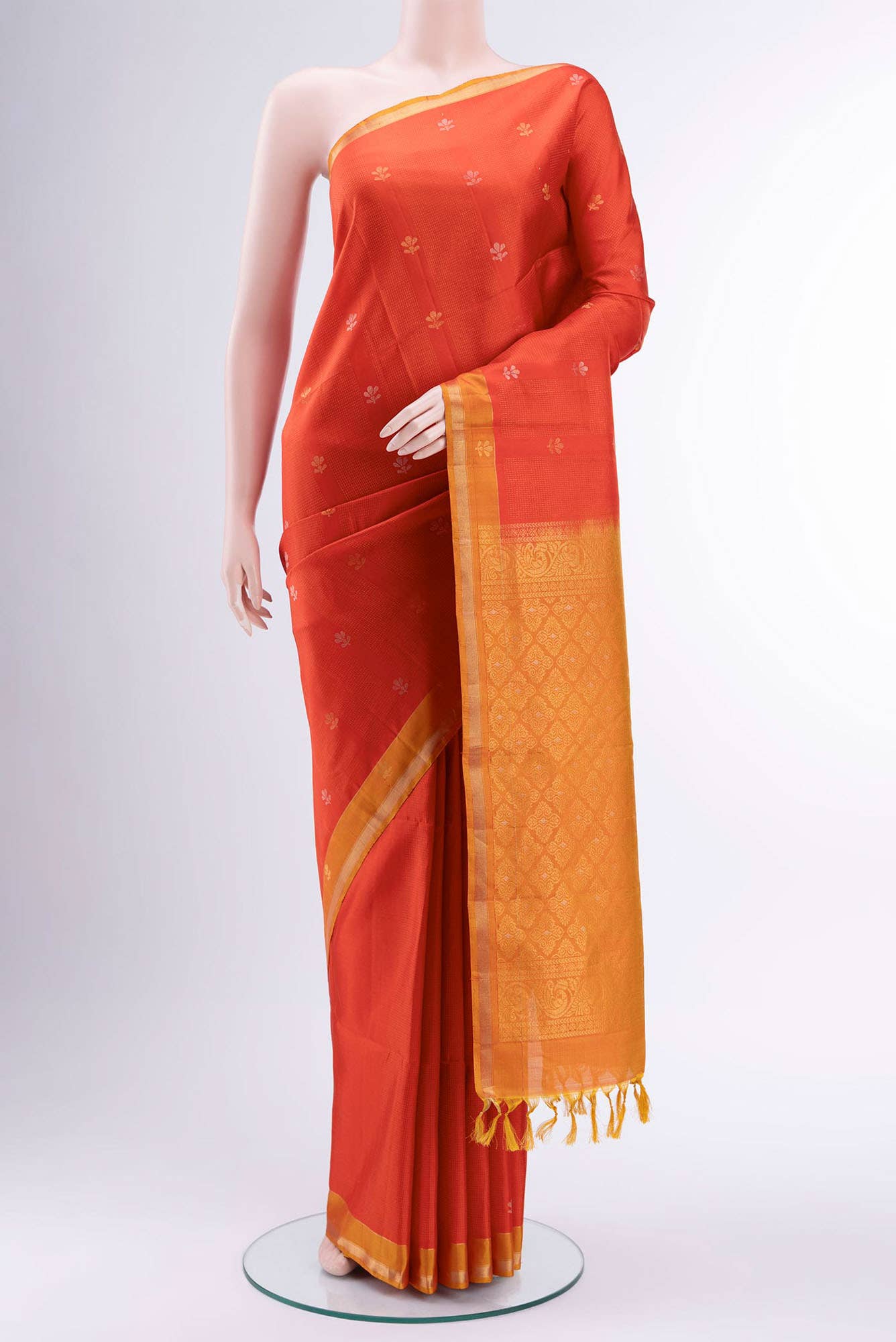 Deep Red Soft Silk Saree