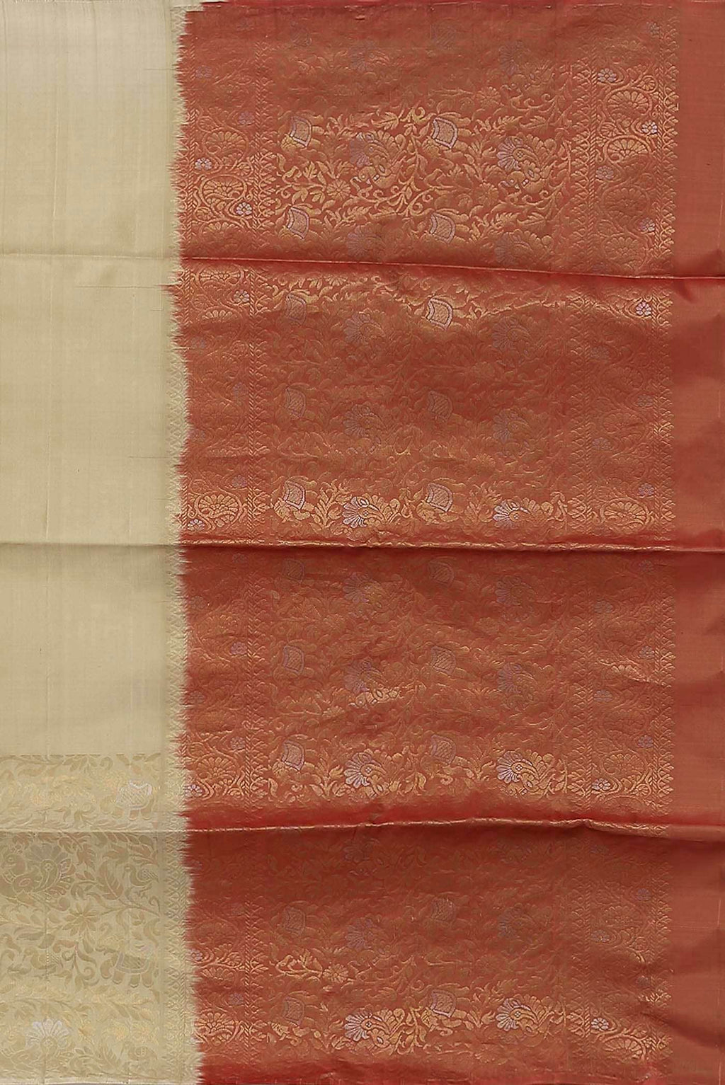 Beige Soft Silk Saree