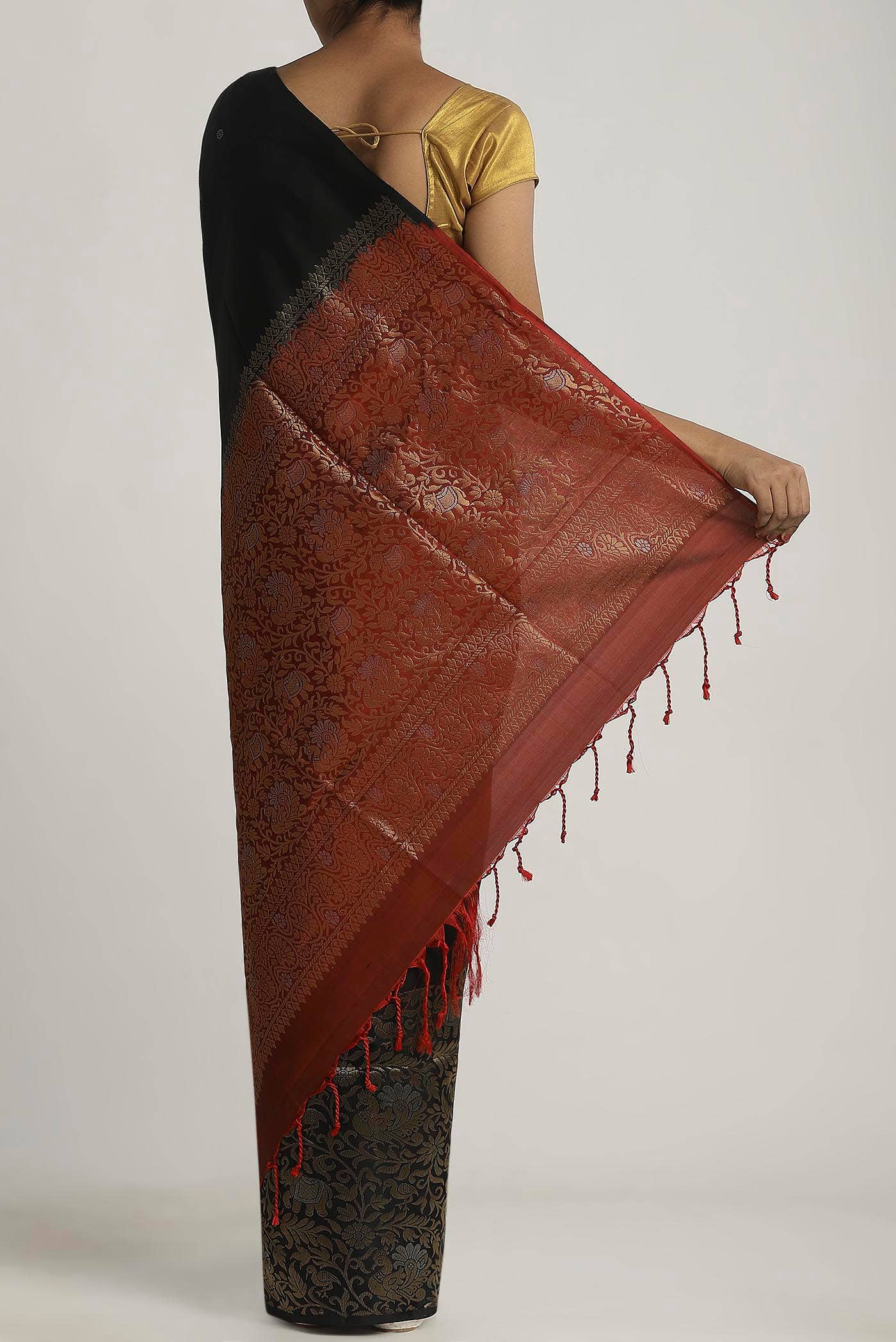 Black Soft Silk Saree