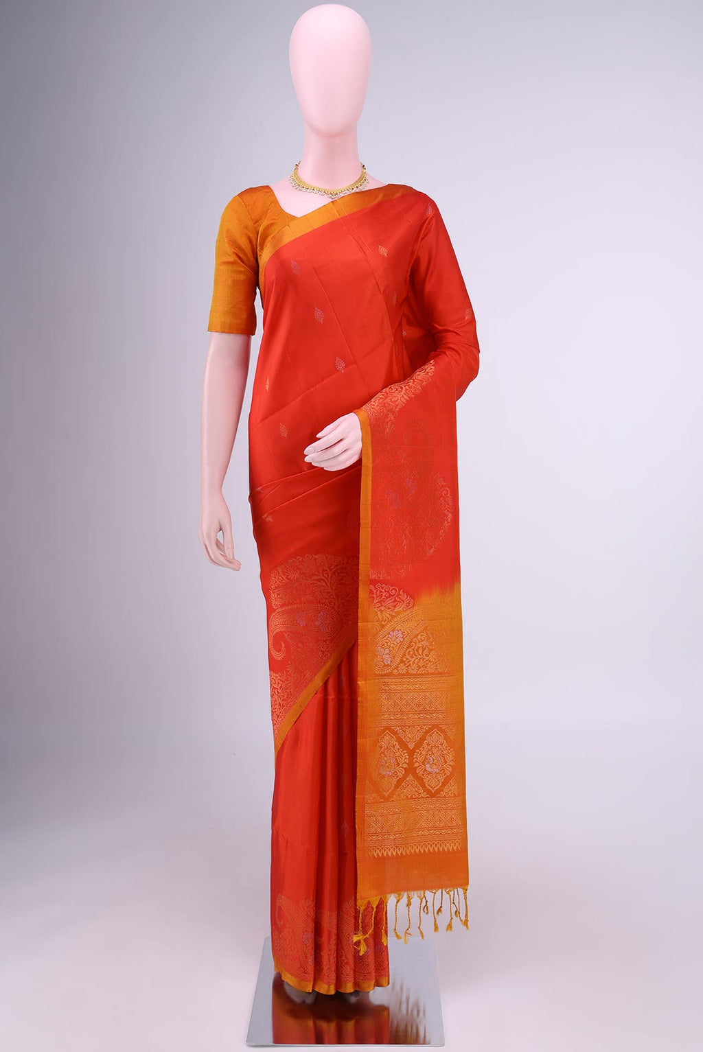 Deep Red Soft Silk Saree