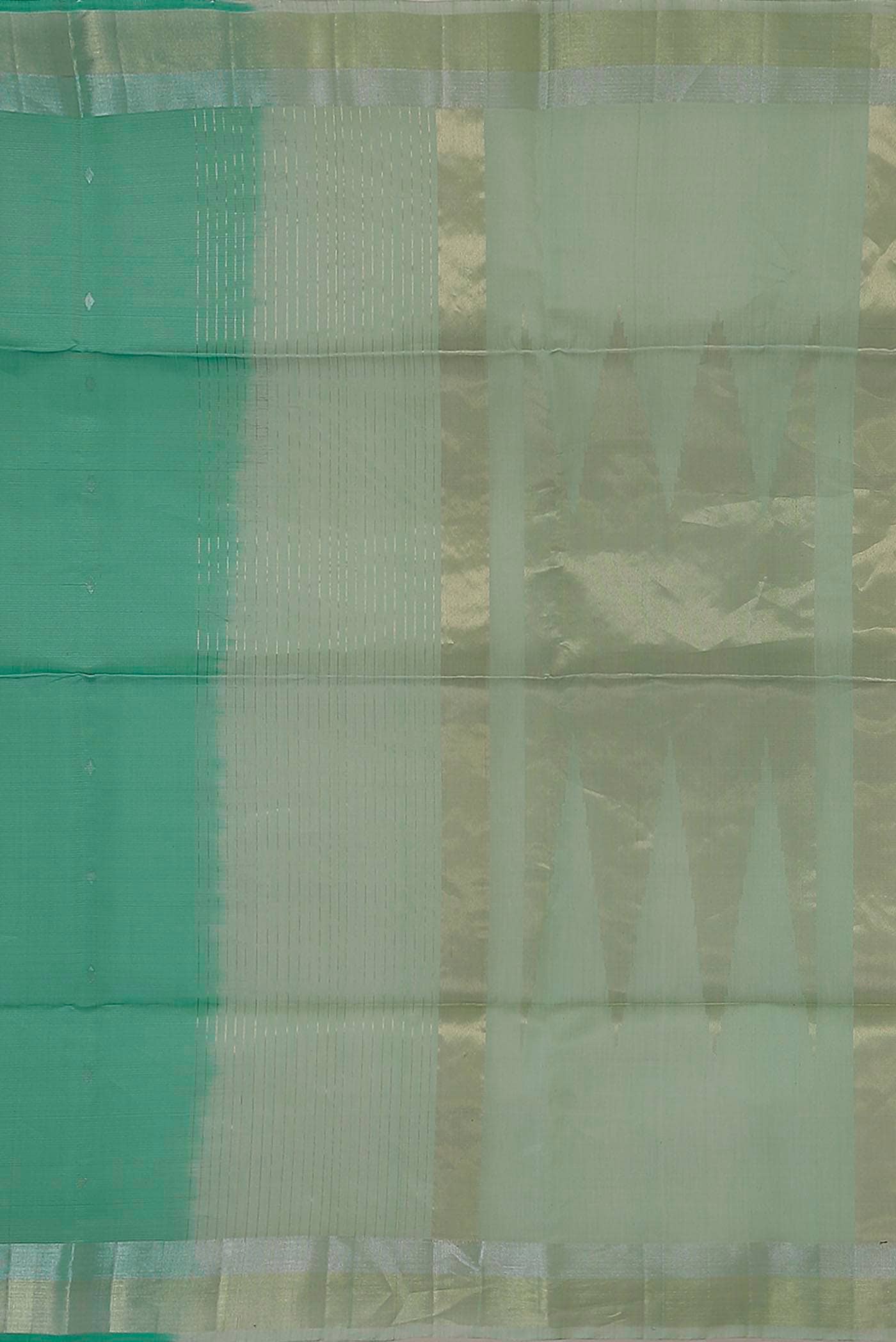 Green Kora Cotton Saree