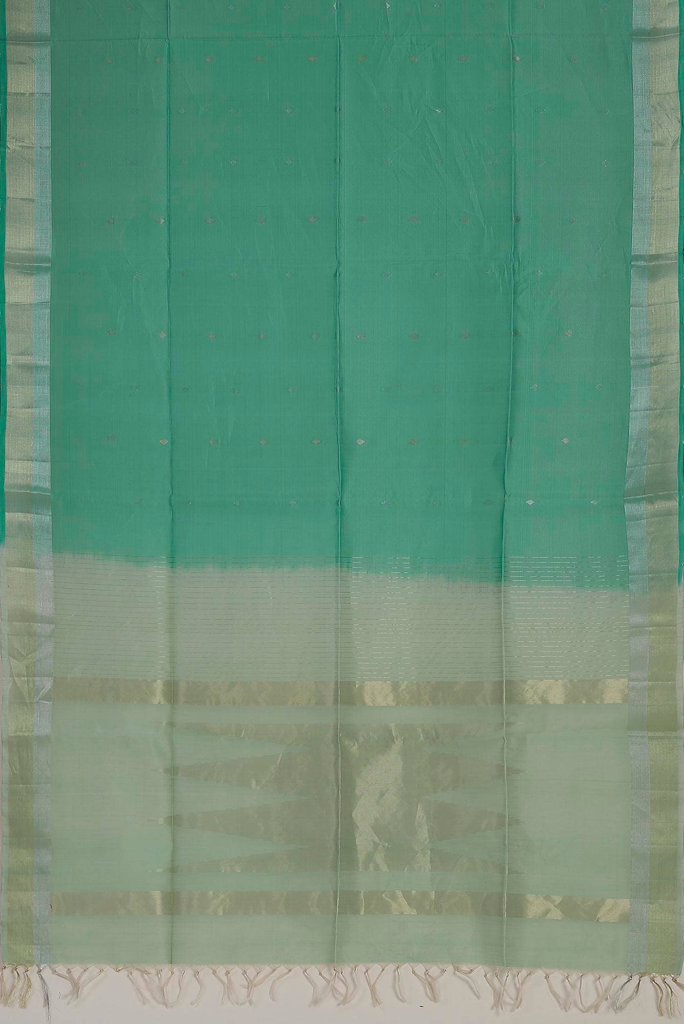 Green Kora Cotton Saree