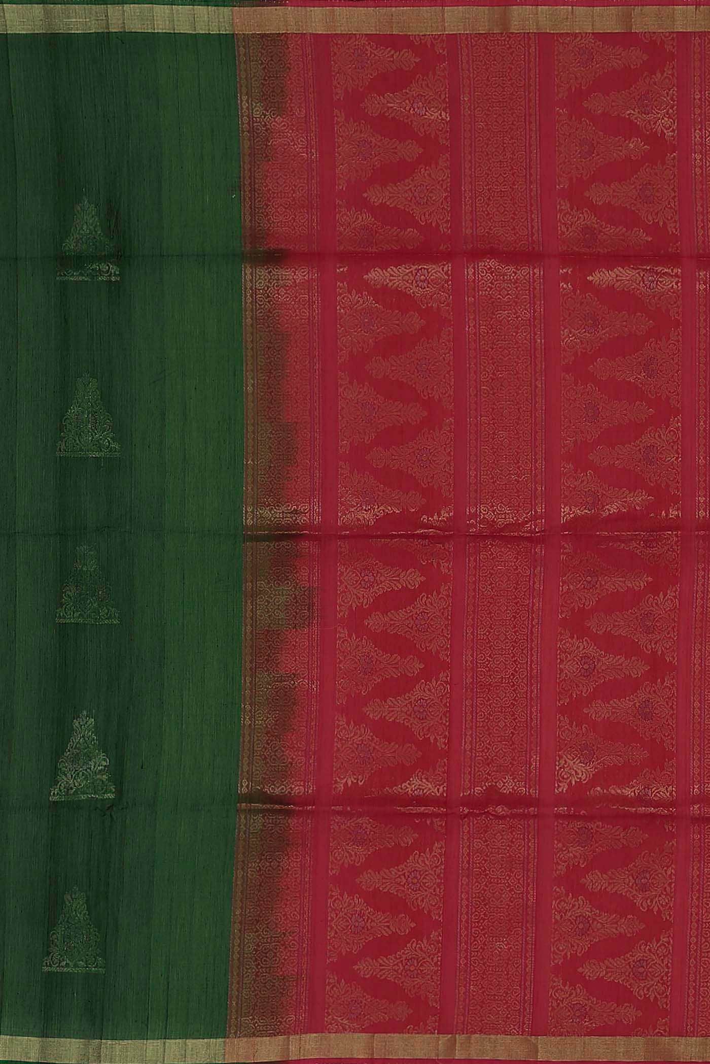Green Silk Cotton Saree