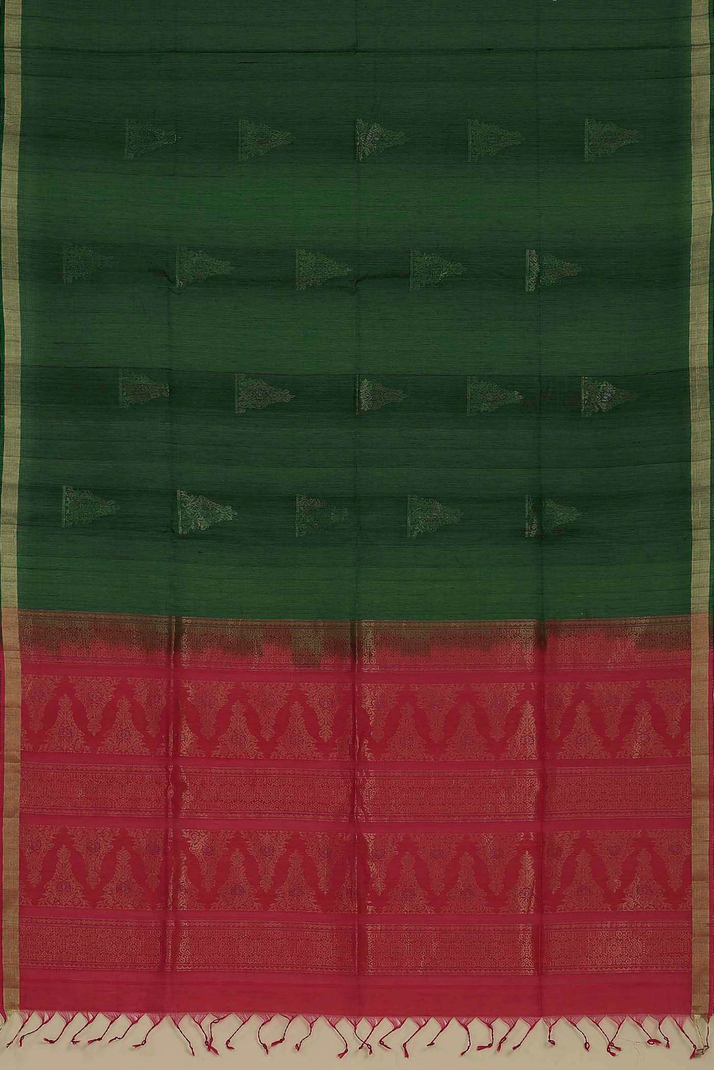 Green Silk Cotton Saree