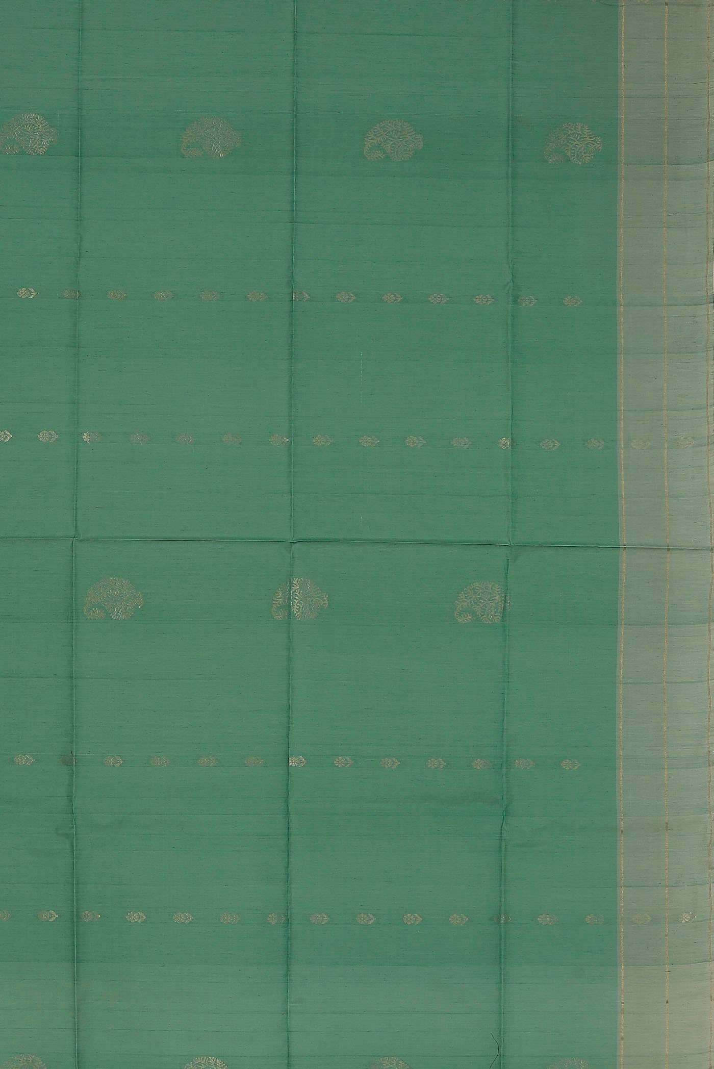 Green Silk Cotton Saree