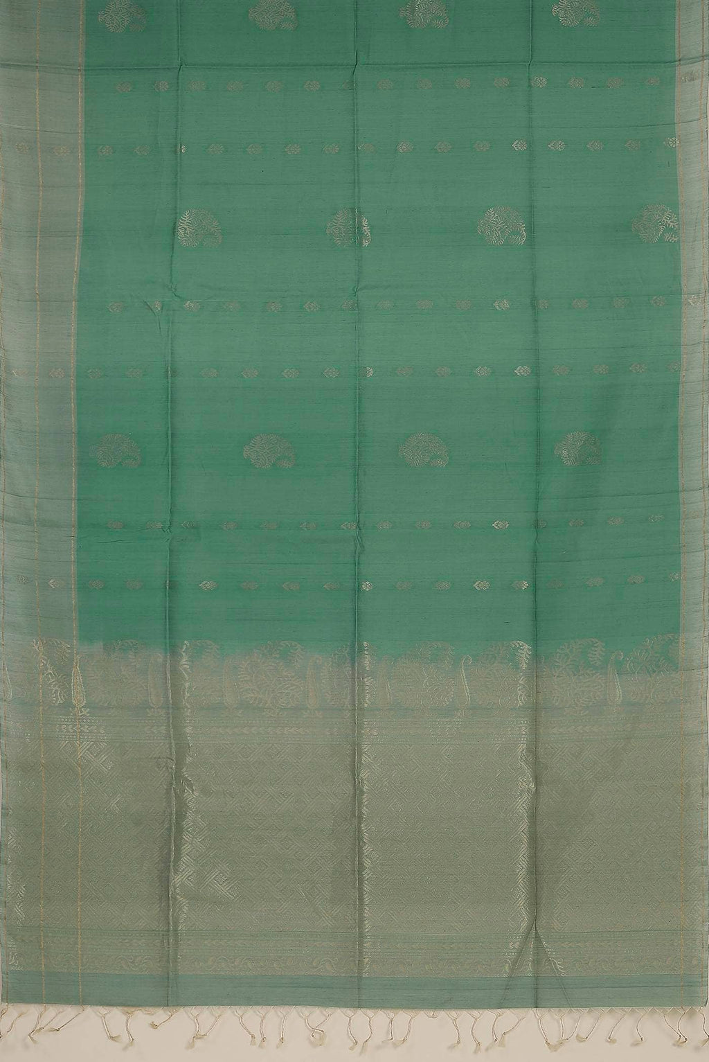 Green Silk Cotton Saree