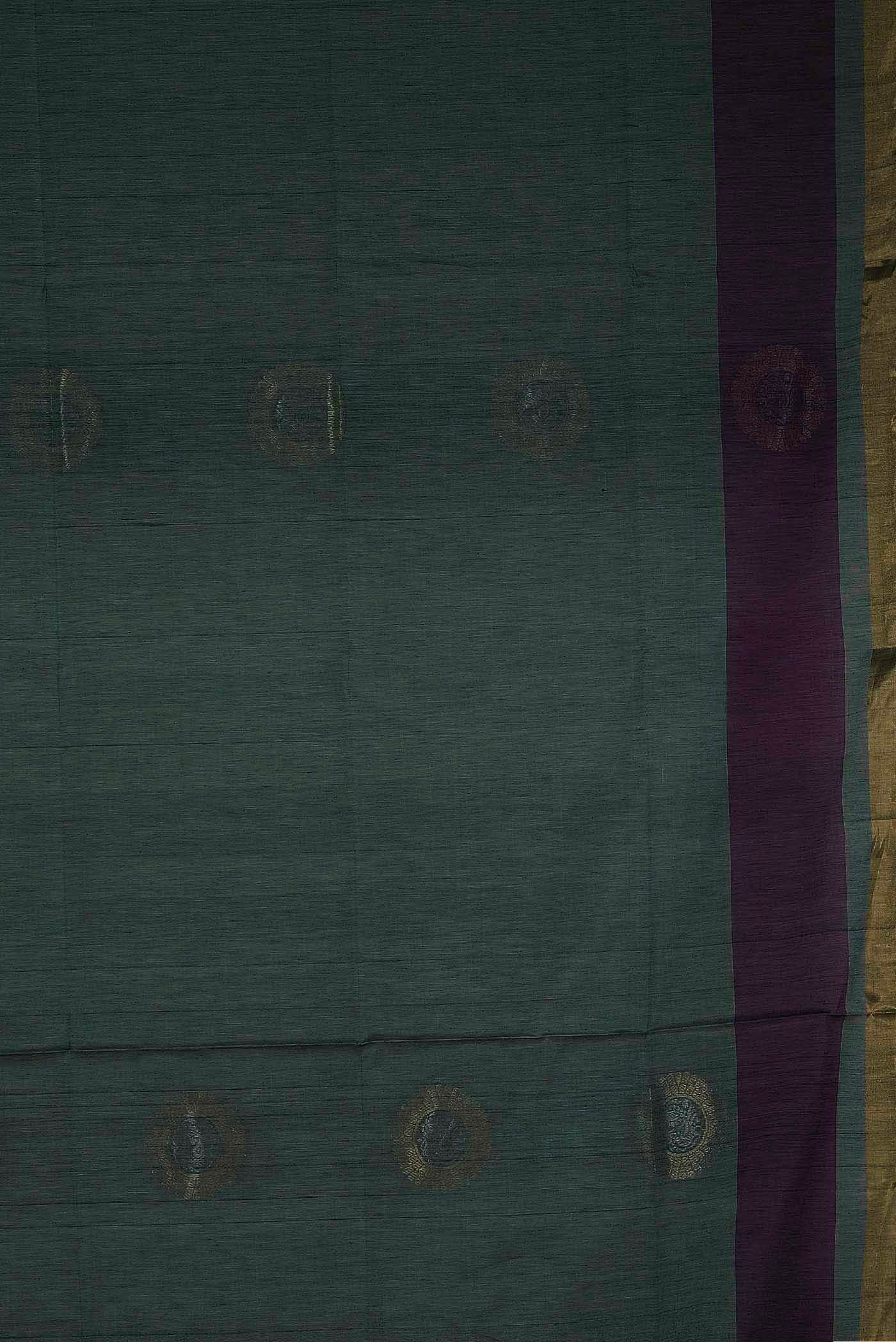 Grey Silk Cotton Saree
