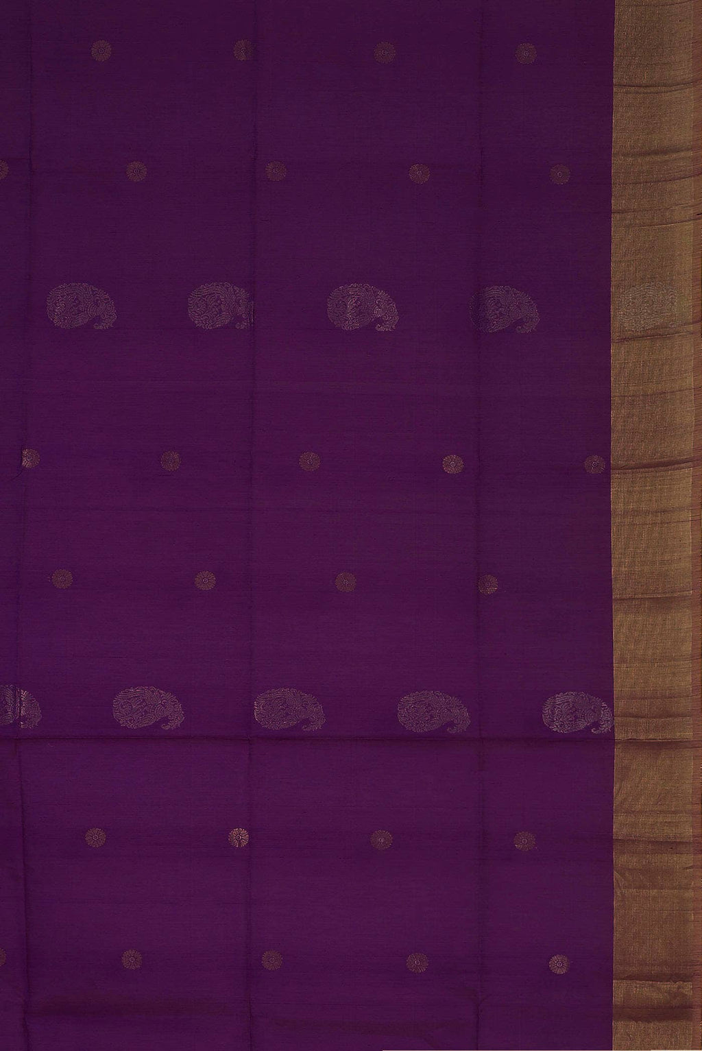 Purple Silk Cotton Saree