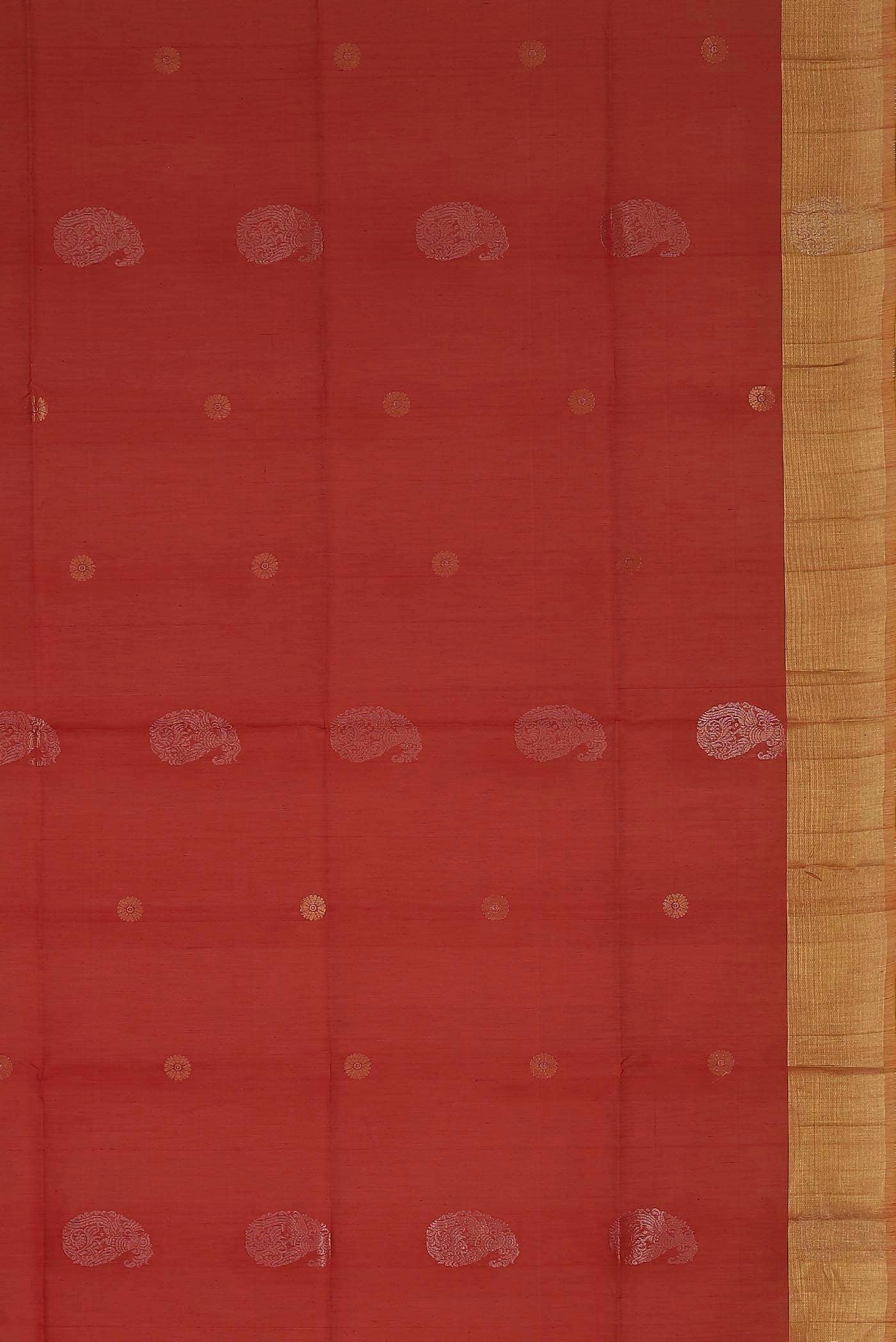 Red Silk Cotton Saree
