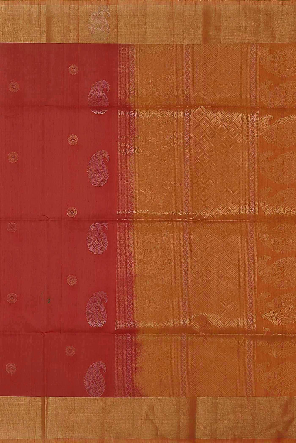 Red Silk Cotton Saree
