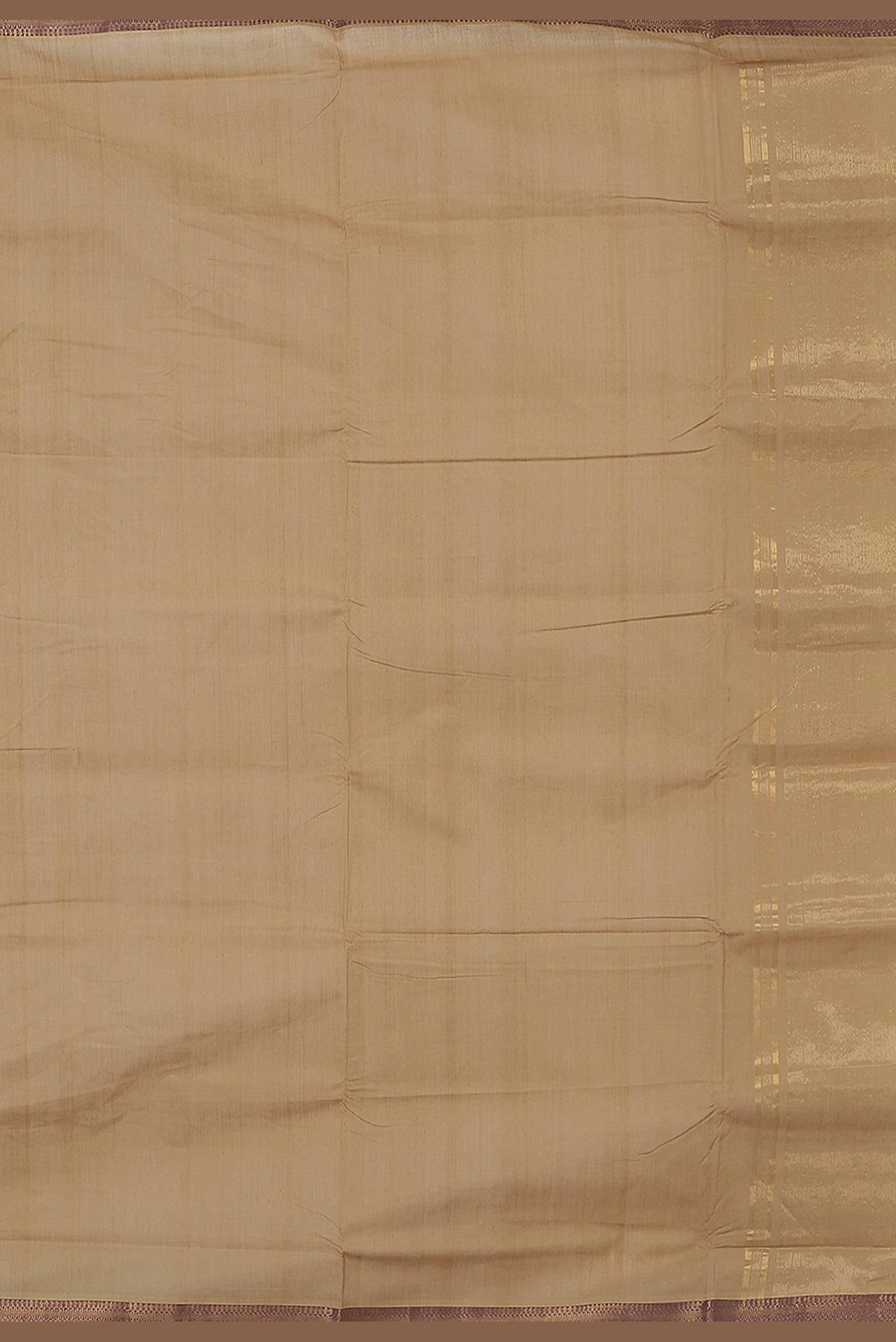 Beige Mangalagiri Cotton Saree