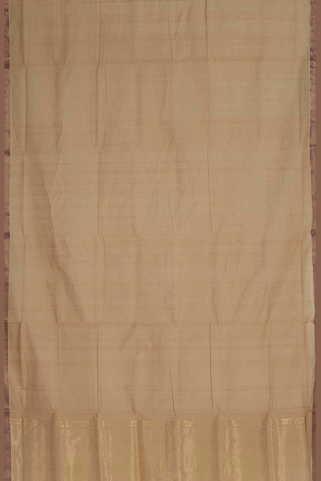 Beige Mangalagiri Cotton Saree