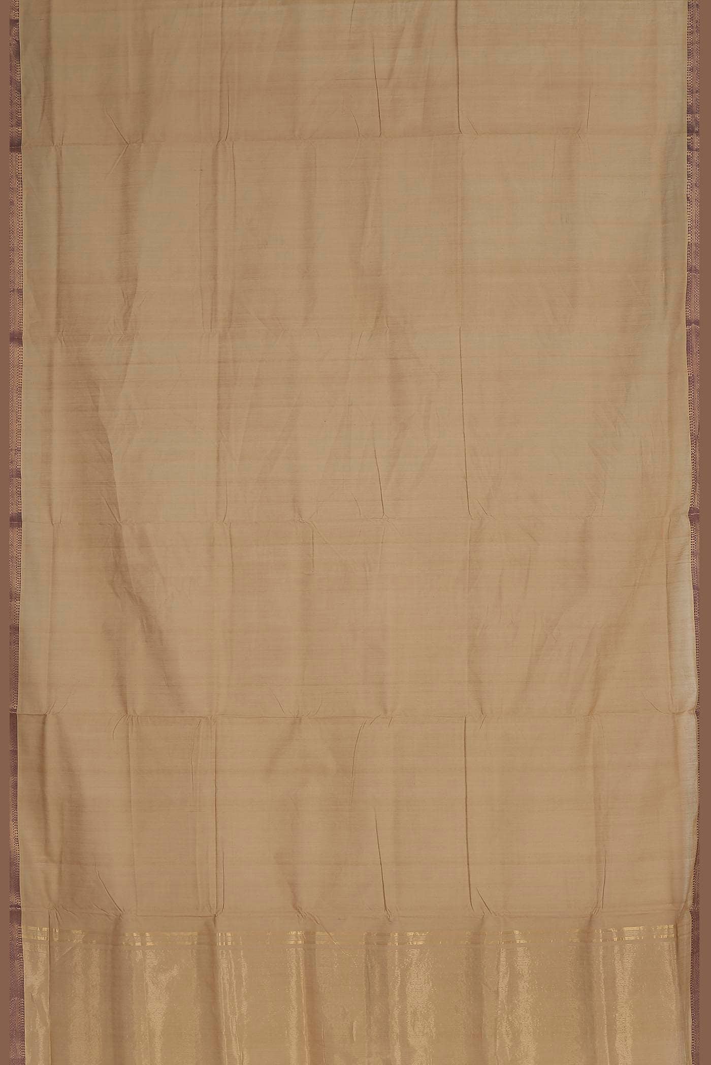 Beige Mangalagiri Cotton Saree