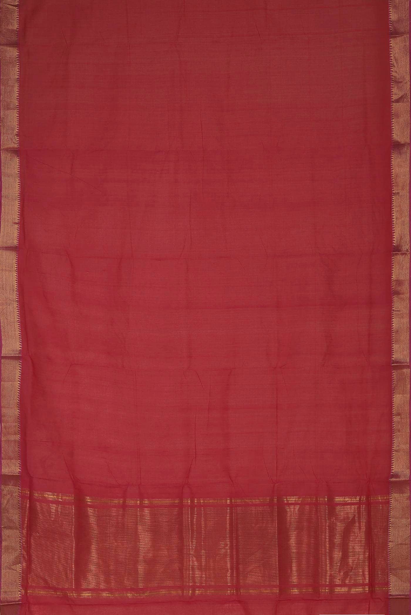 Red Mangalagiri Cotton Saree