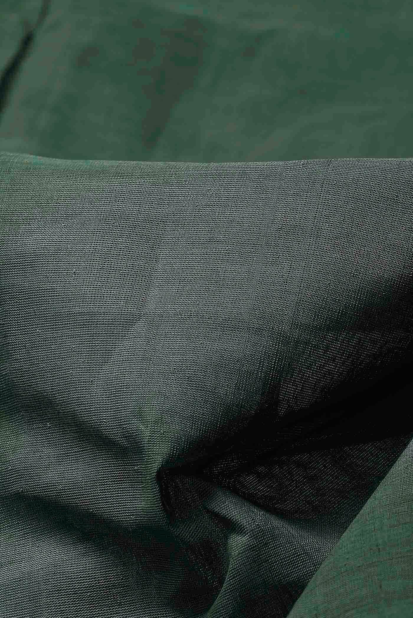 Green Cotton Saree