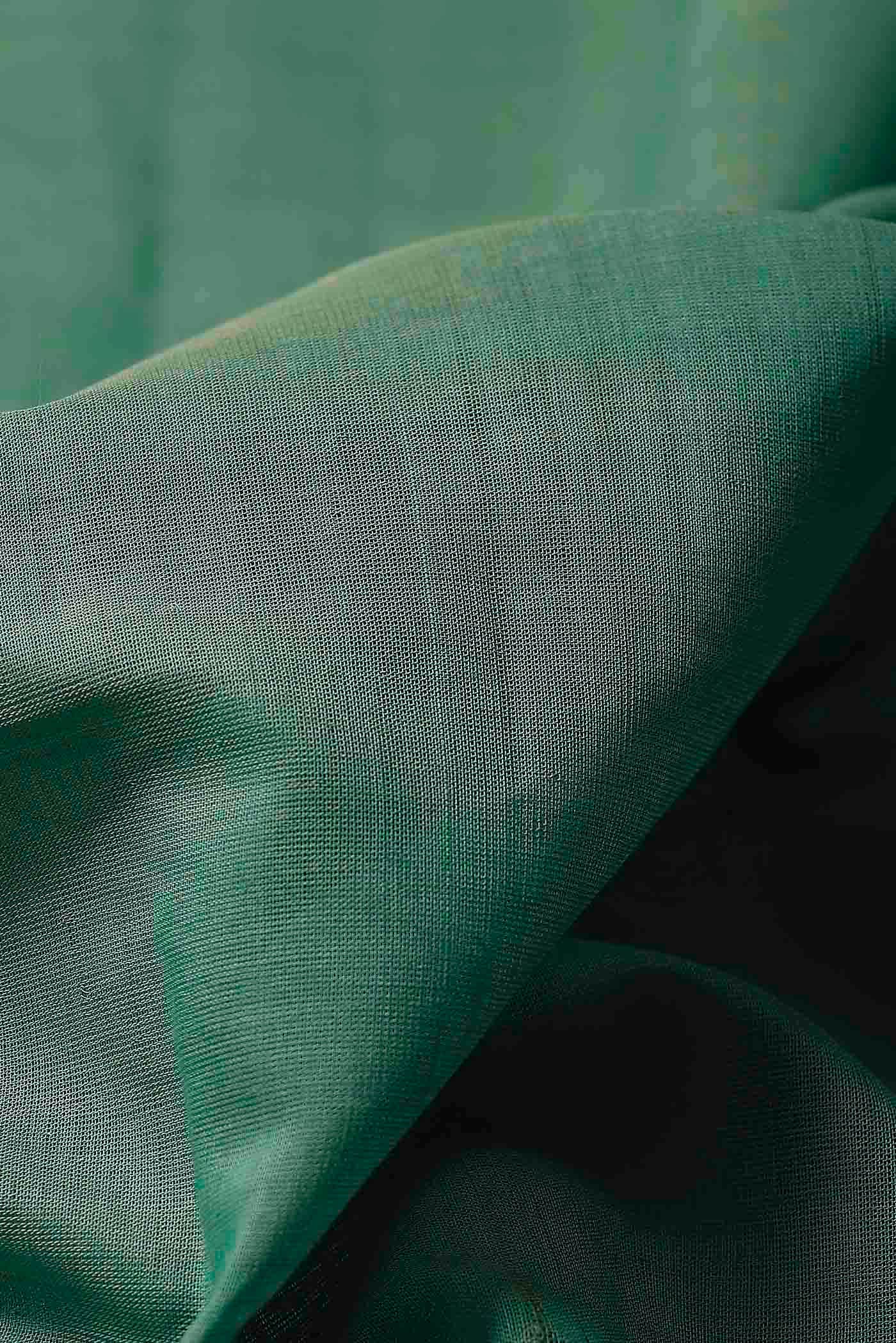Green Cotton Saree