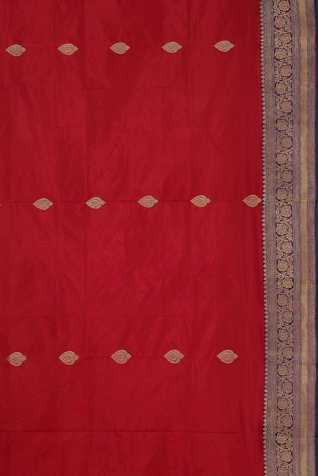 Red Banarasi Katan Silk Saree