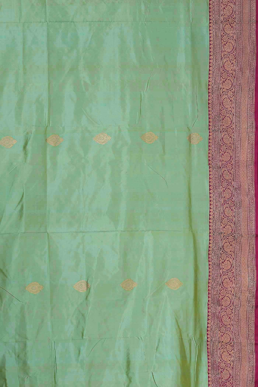 Green Banarasi Katan Silk Saree