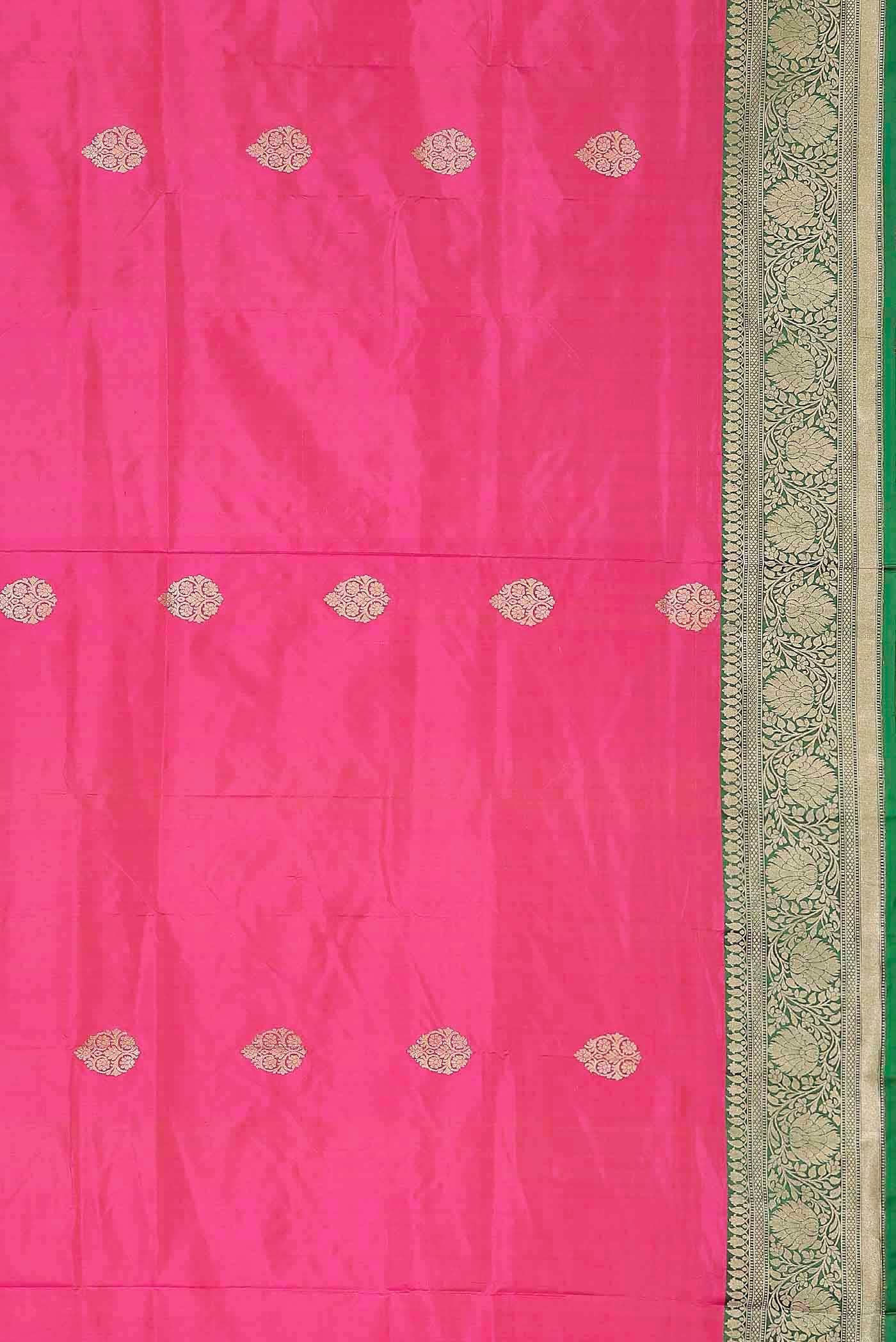 Pink Banarasi Katan Silk Saree