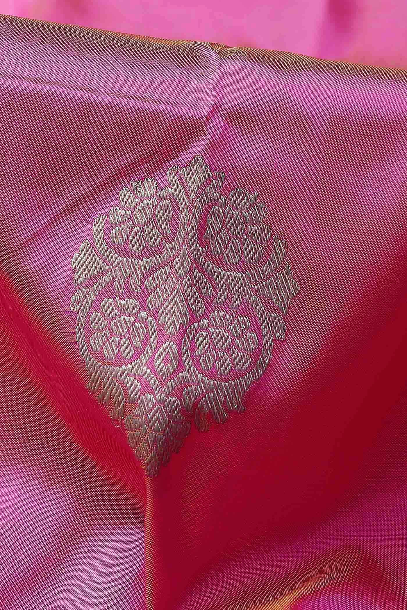 Pink Banarasi Katan Silk Saree
