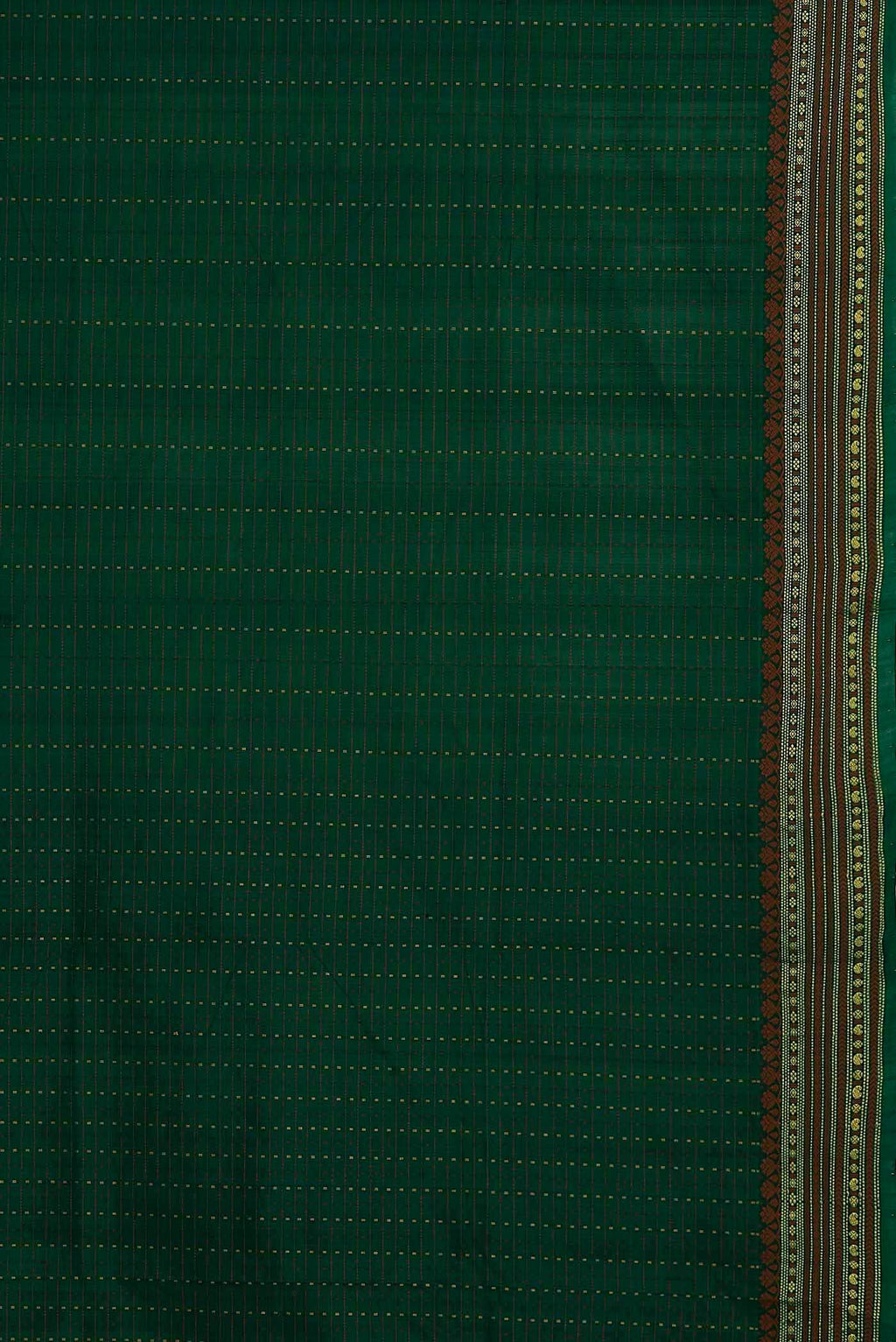 Green Blended Cotton Saree