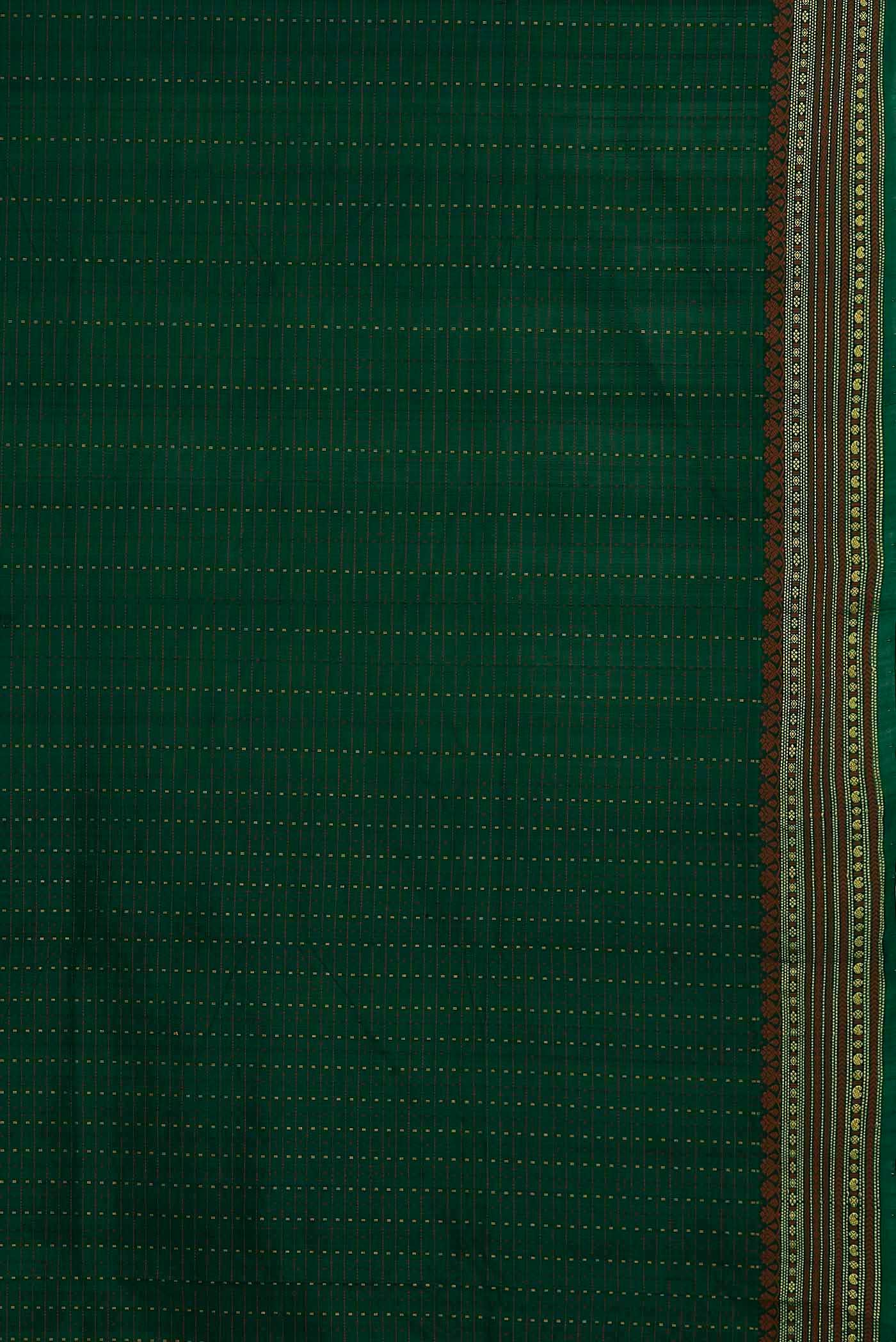 Green Blended Cotton Saree