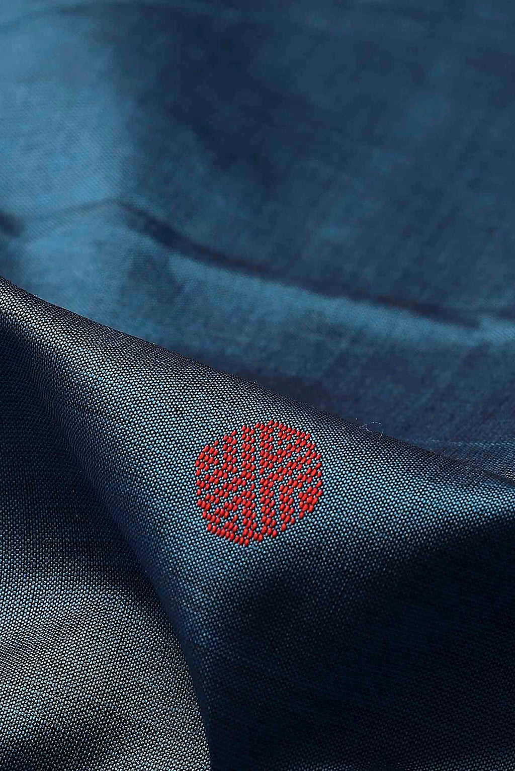 Blue Blended Cotton Saree