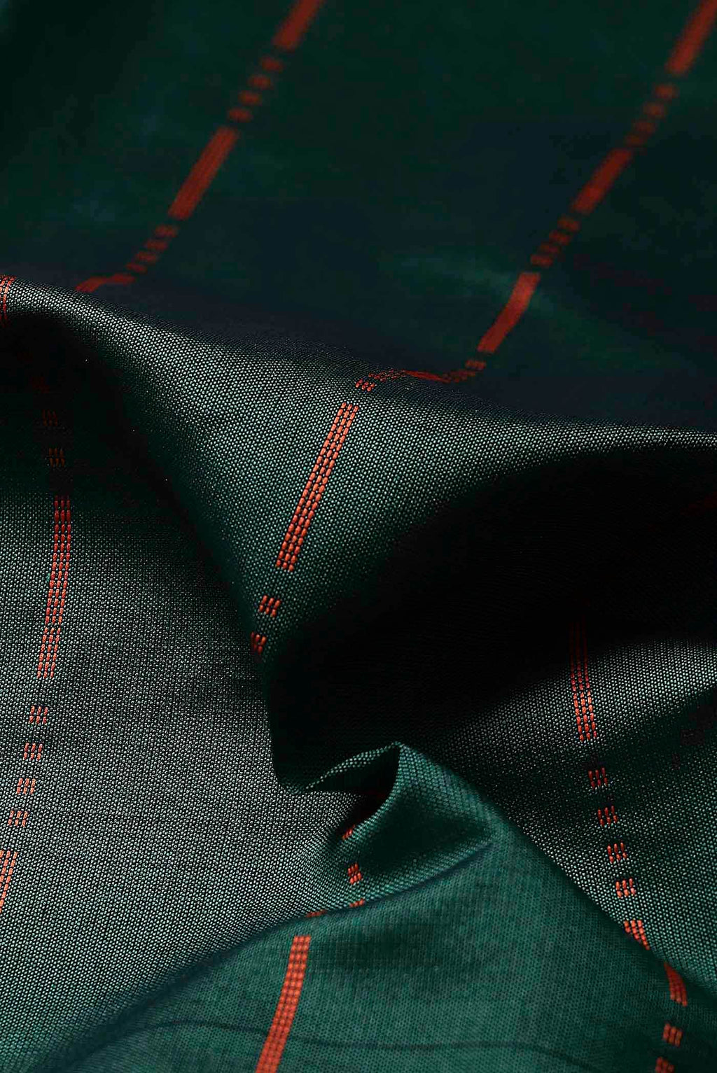 Green Blended Cotton Saree